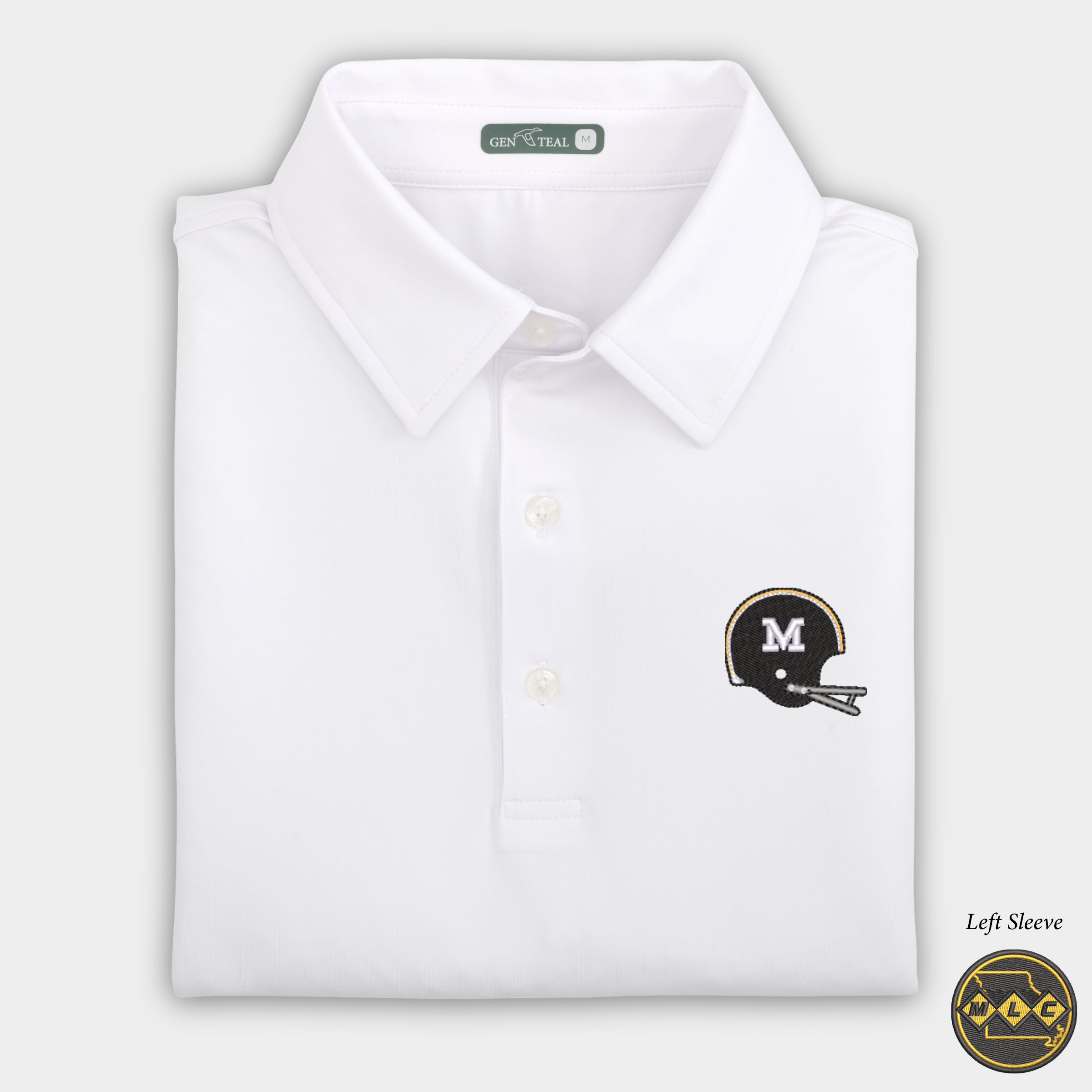 MLC Missouri Helmet Solid Performance Polo