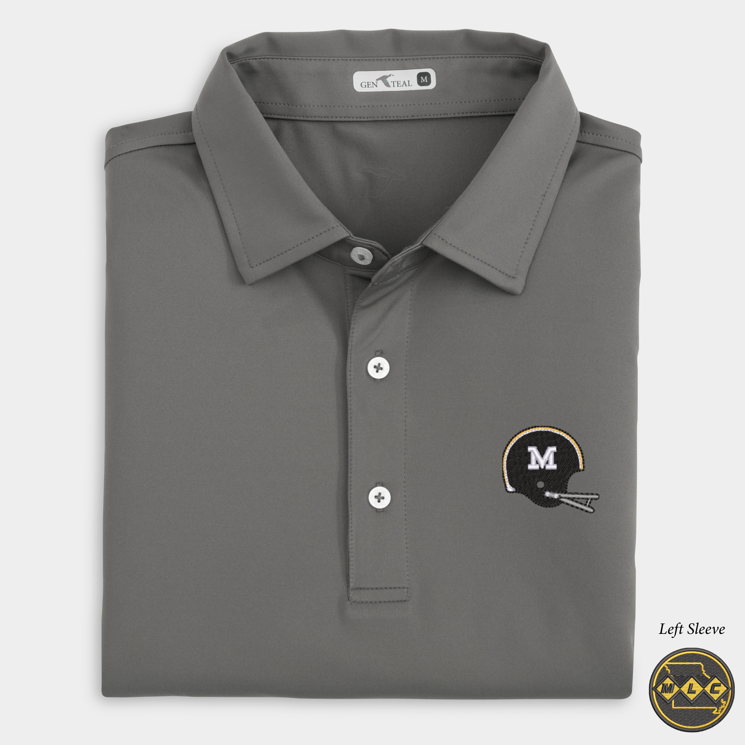 MLC Missouri Helmet Solid Performance Polo