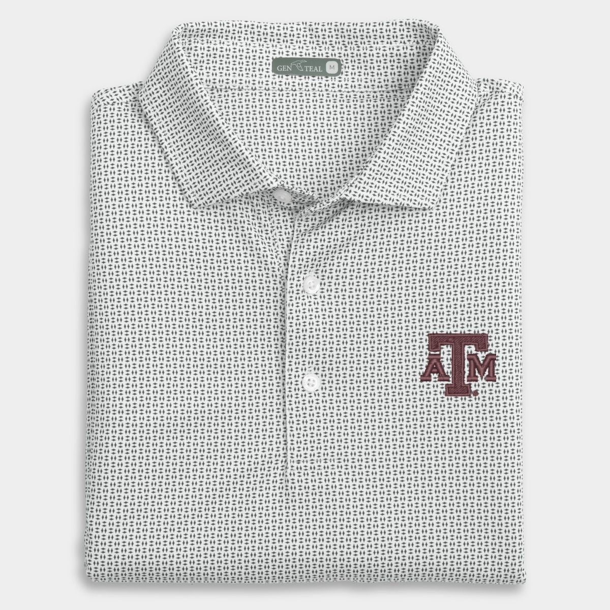 Texas A&M Trellis Printed Performance Polo