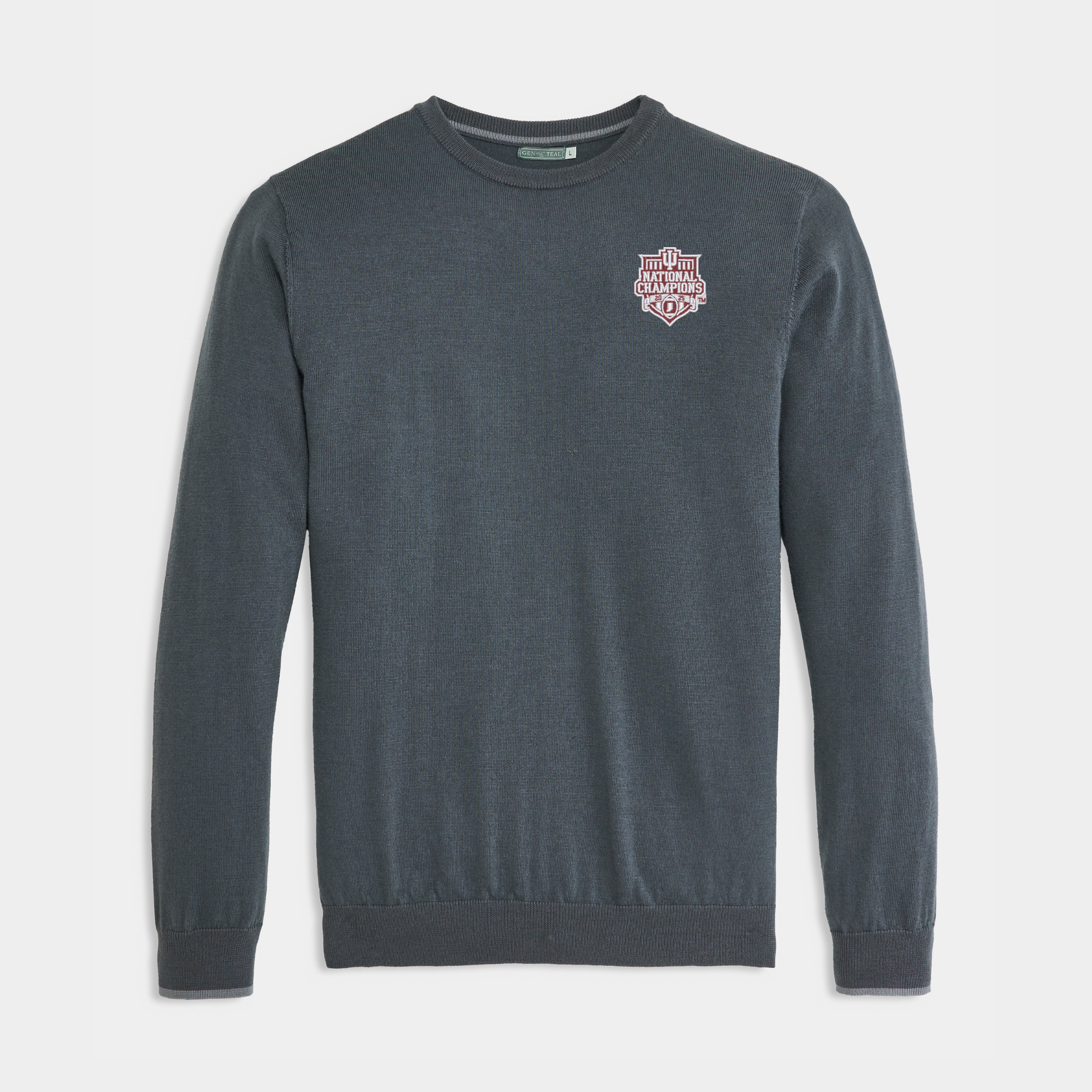 Indiana National Championship Graphite Mattson Crewneck