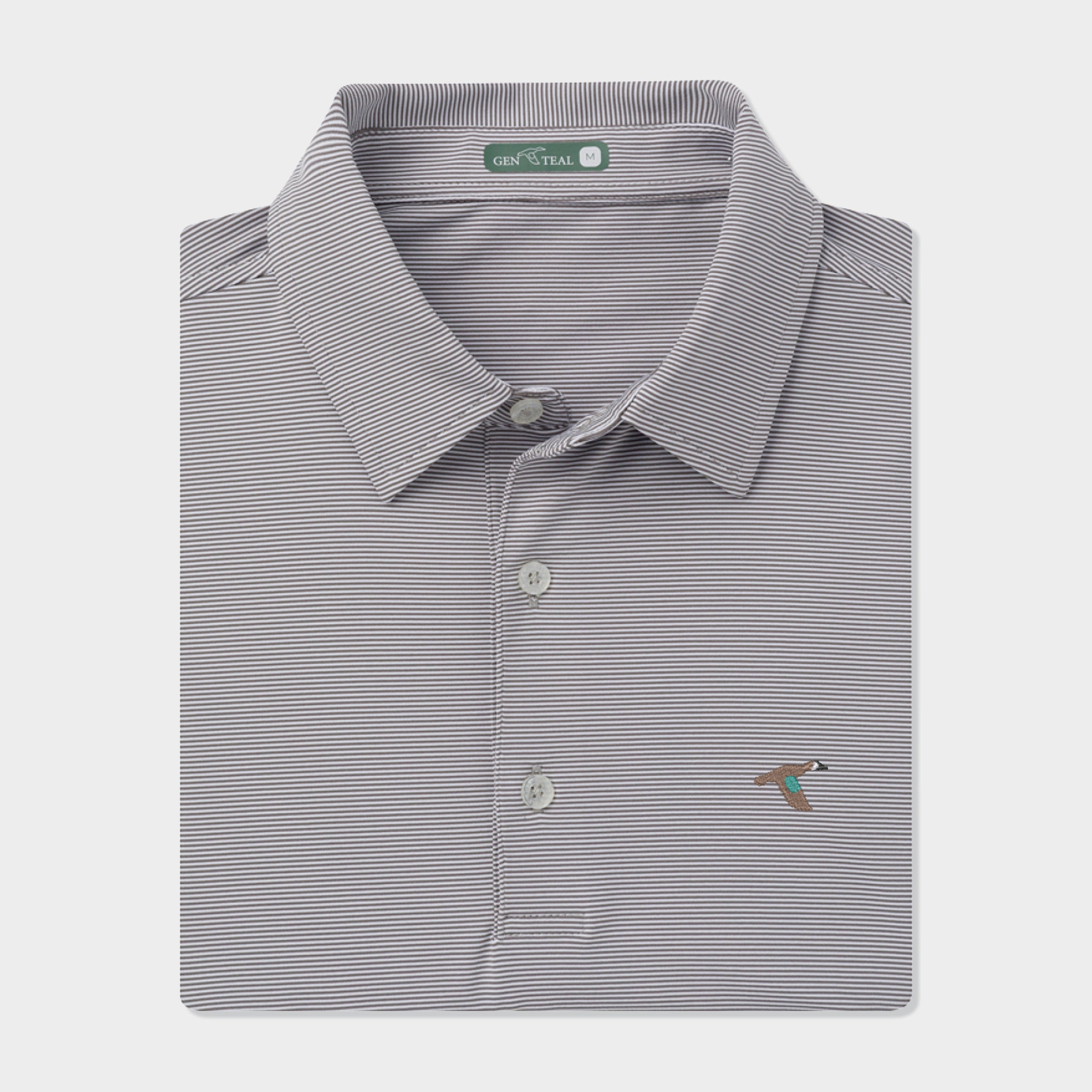 Club Pinstripe Signature Performance Polo