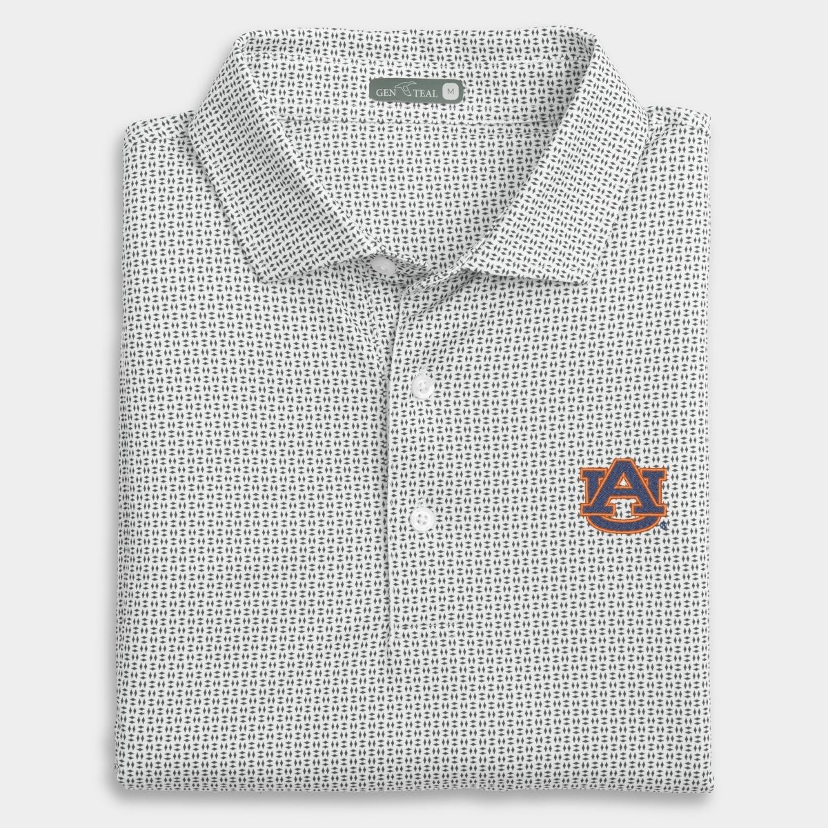 Auburn Trellis Printed Performance Polo