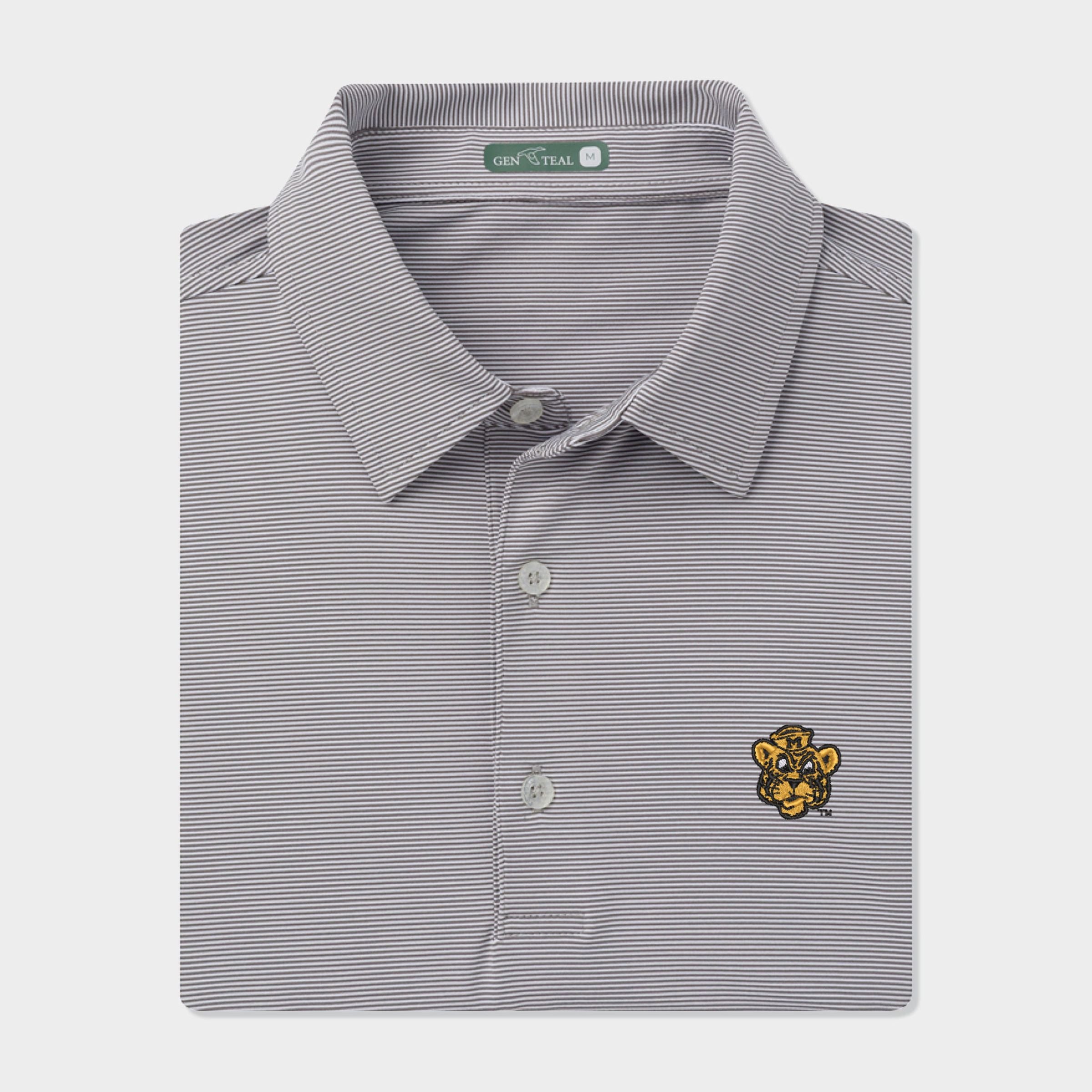 Missouri Vault Club Pinstripe Performance Polo