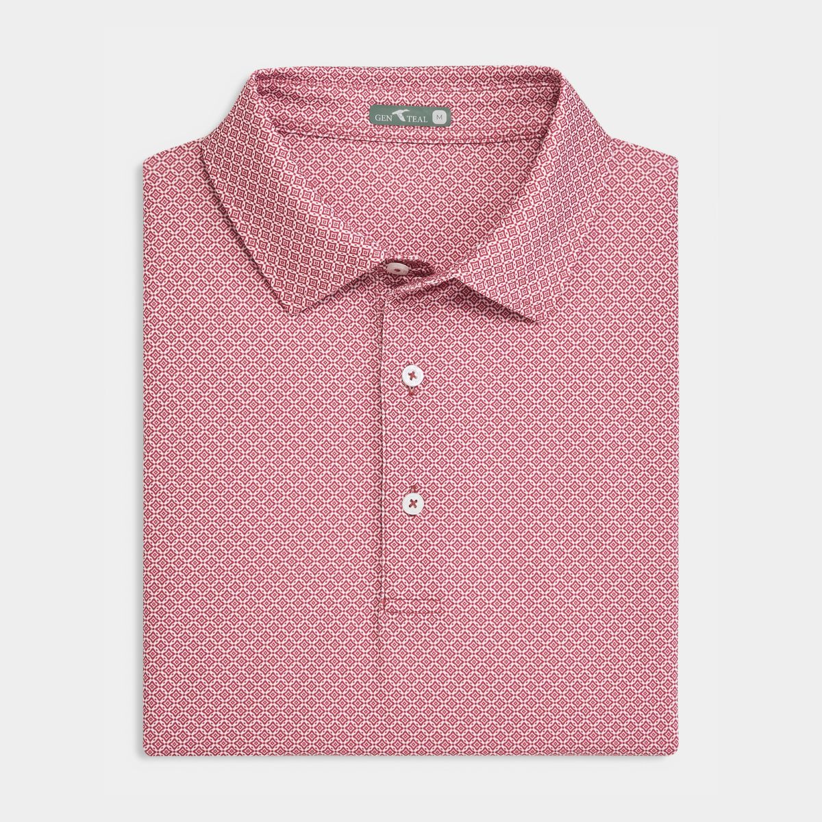Diamond Lattice Printed Performance Polo