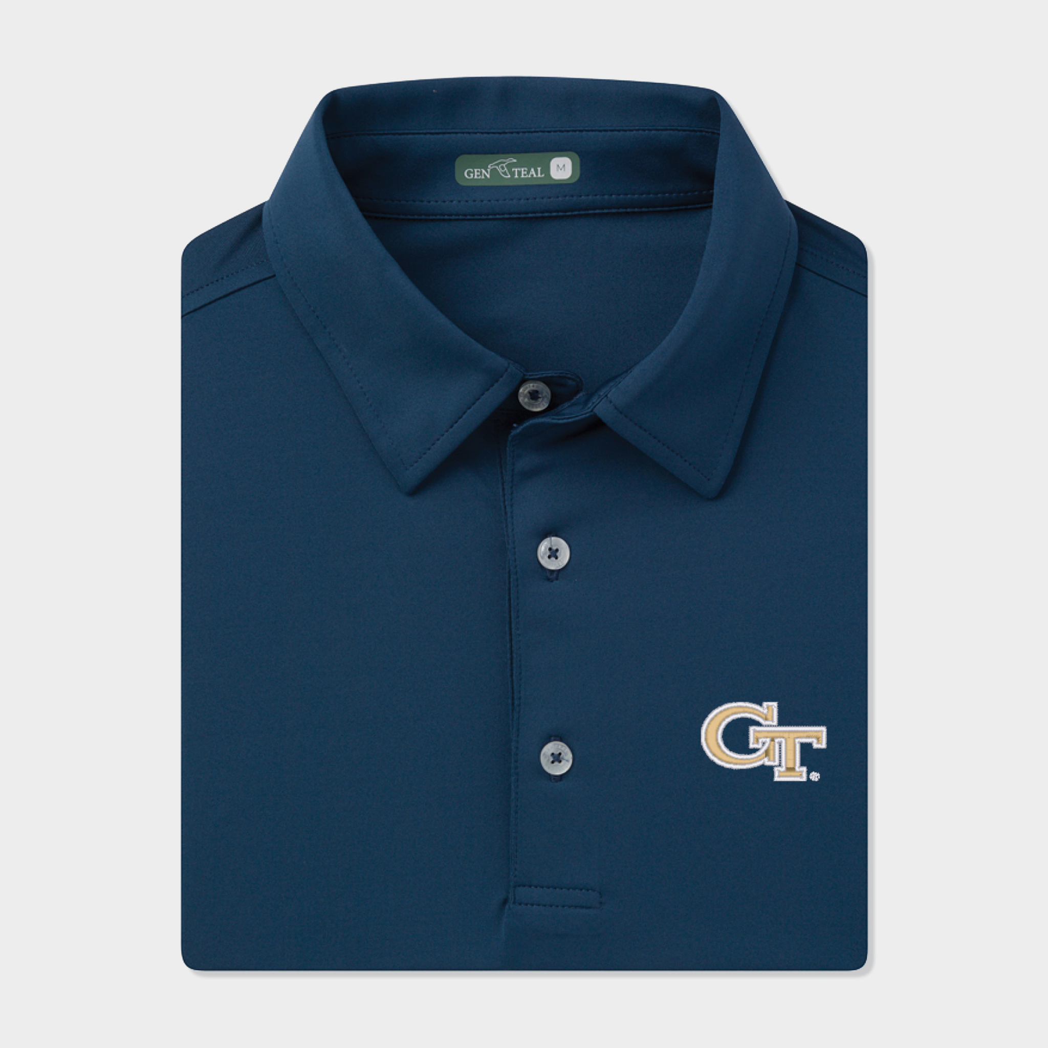 Georgia Tech Solid Performance Polo | GenTeal Mens Apparel