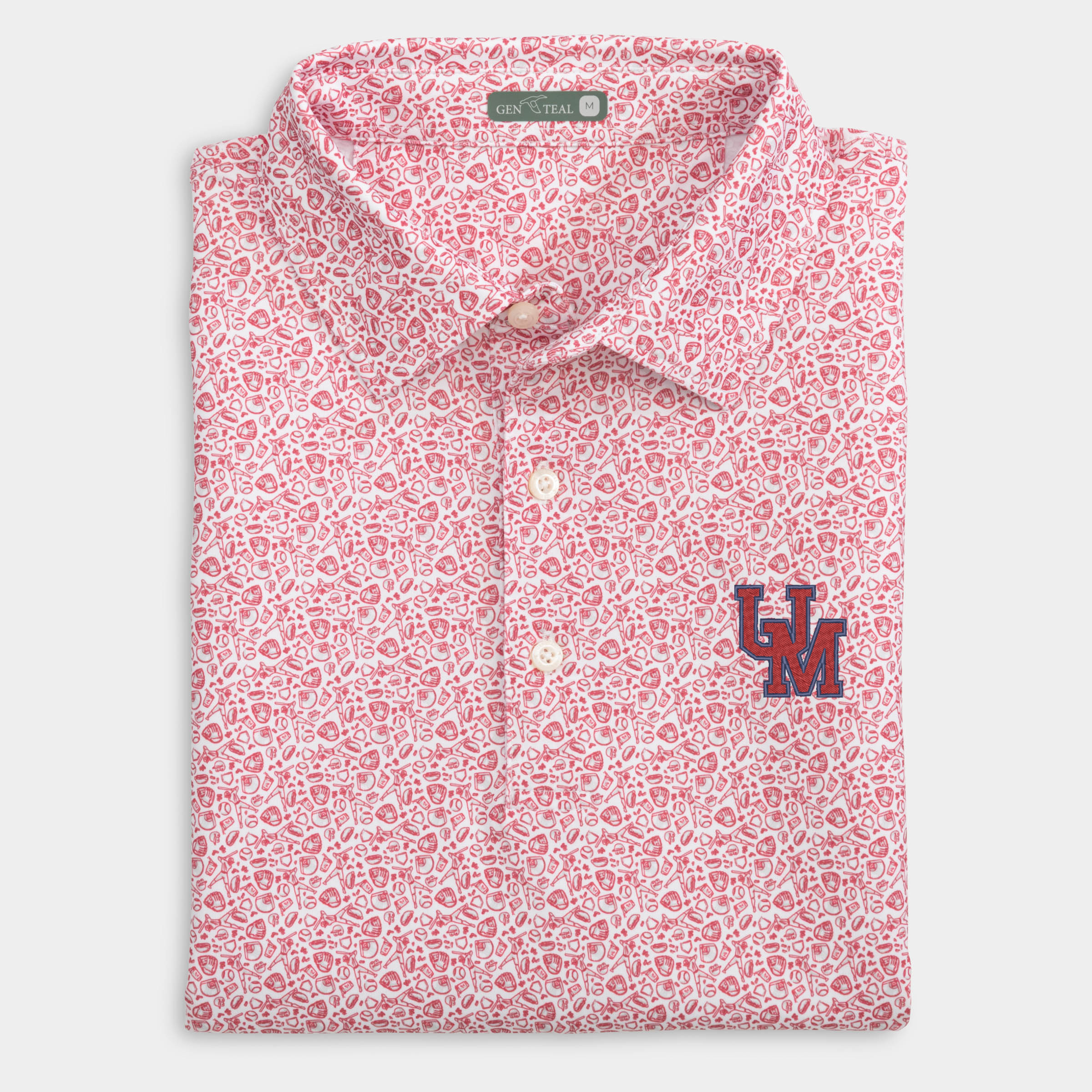 Sunday Ole Miss Fastball Printed Performance Polo