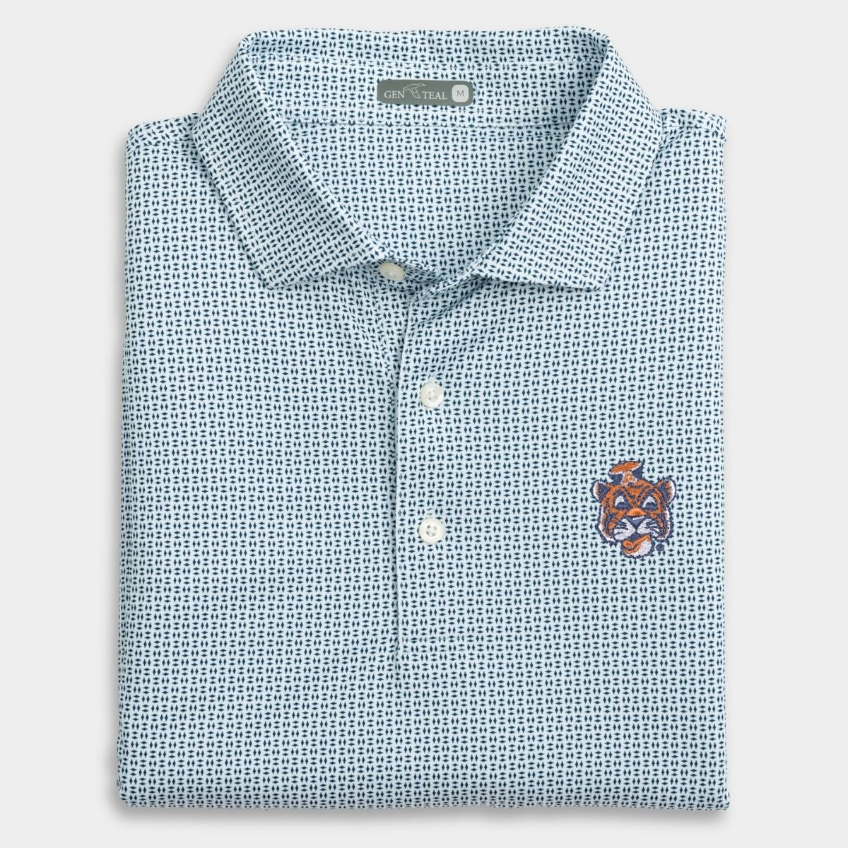 Auburn Vault Trellis Printed Performance Polo