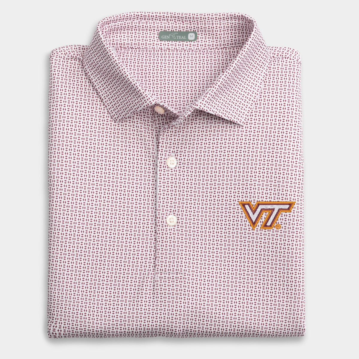 Virginia Tech Trellis Printed Performance Polo