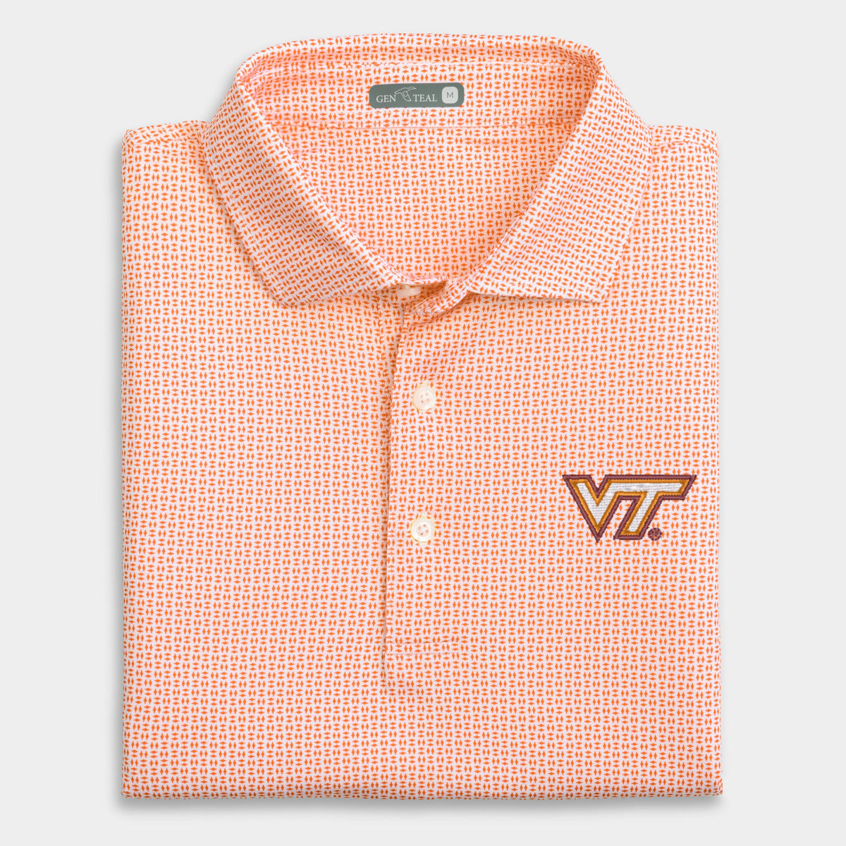 Virginia Tech Trellis Printed Performance Polo