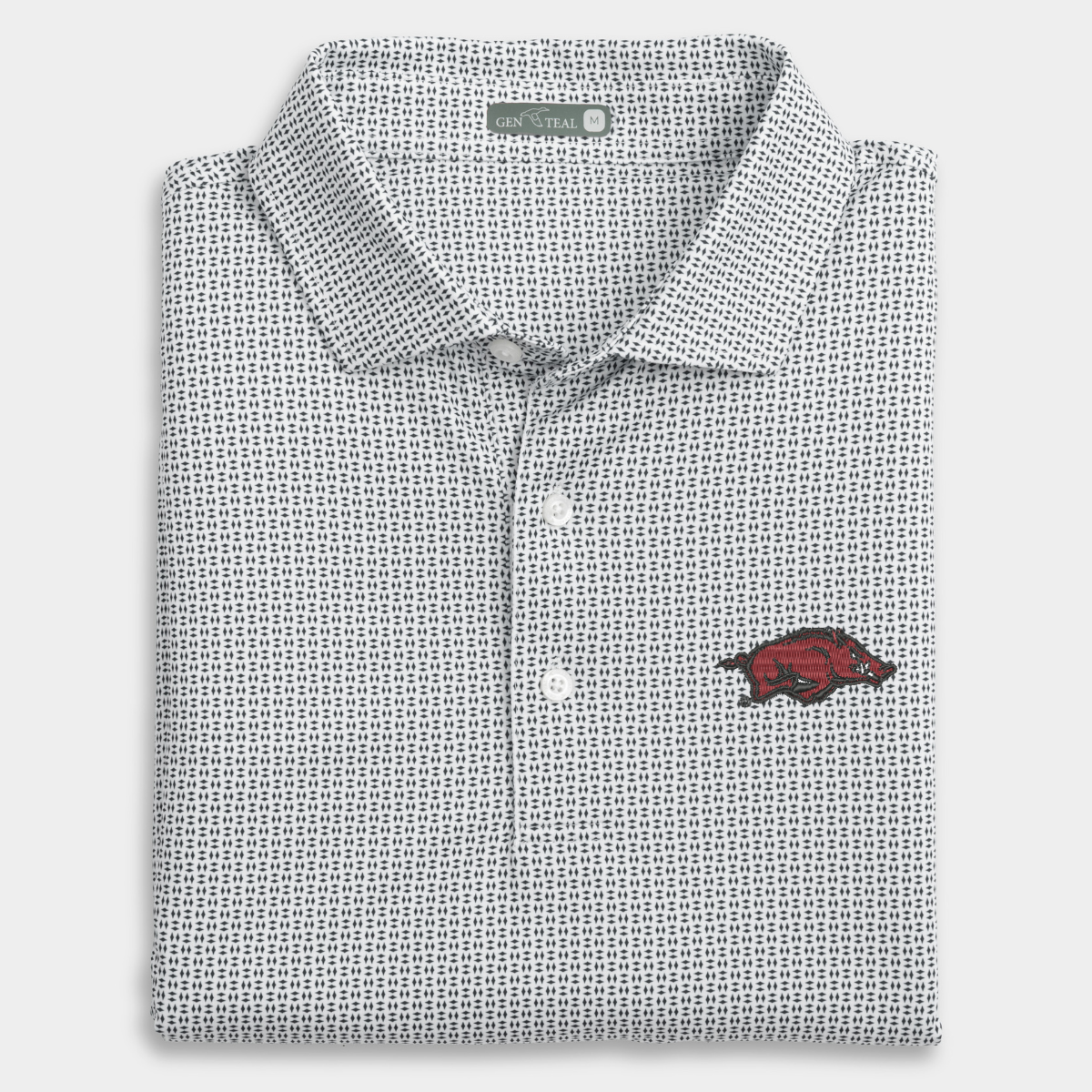 Arkansas Trellis Printed Performance Polo