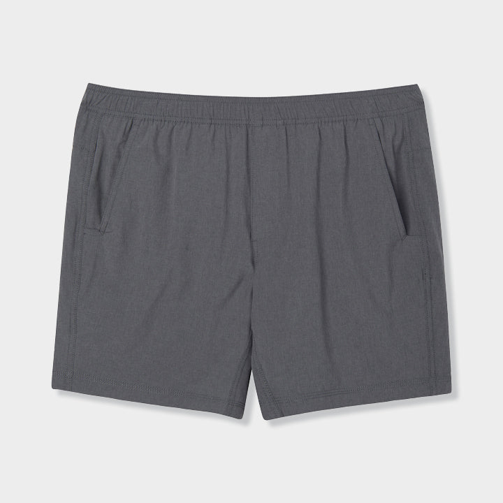 Men's Elastic Waist Shorts With Pockets