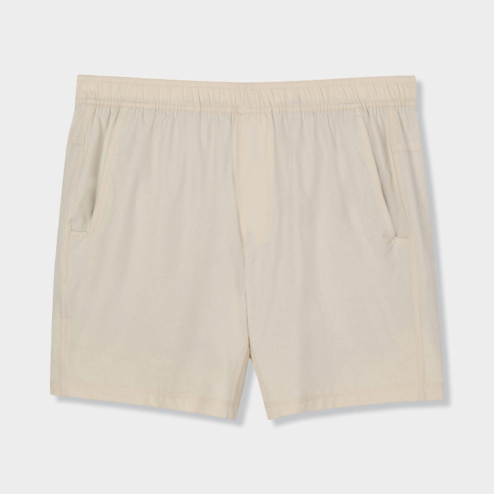 Men's Elastic Waist Shorts With Pockets