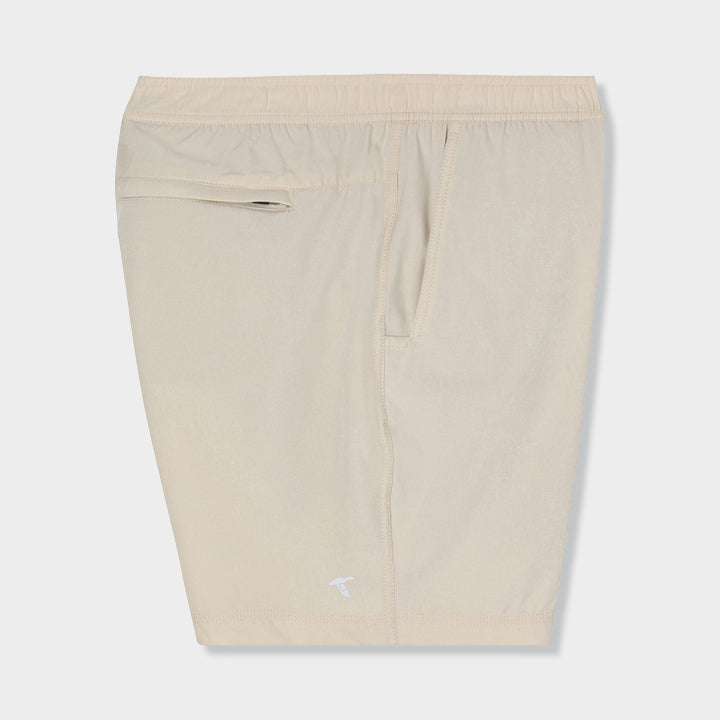 Men's Elastic Waist Shorts With Pockets