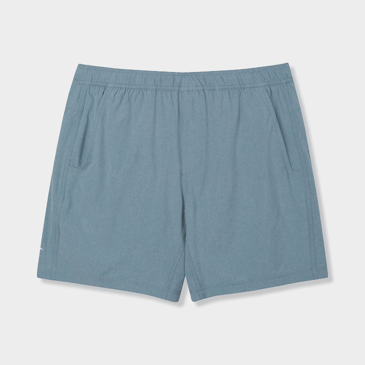 Men's Elastic Waist Shorts With Pockets