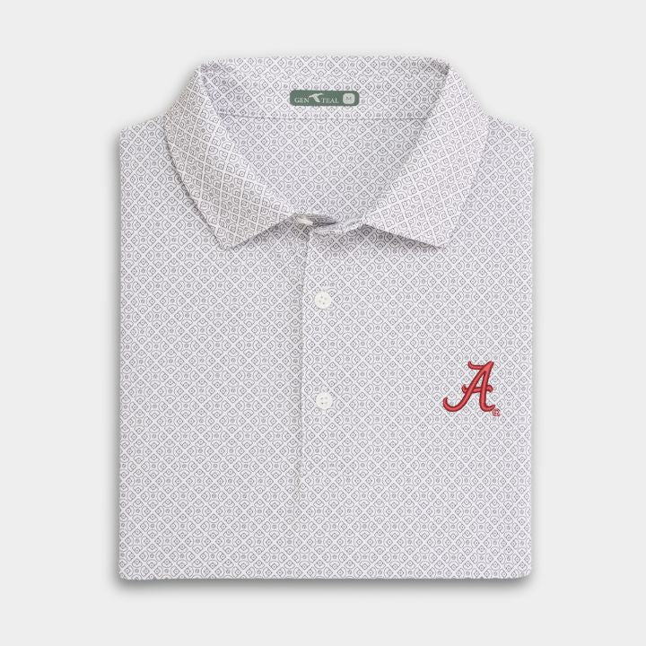 Alabama Diamonds Printed Performance Polo