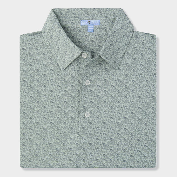 mens printed polo shirt