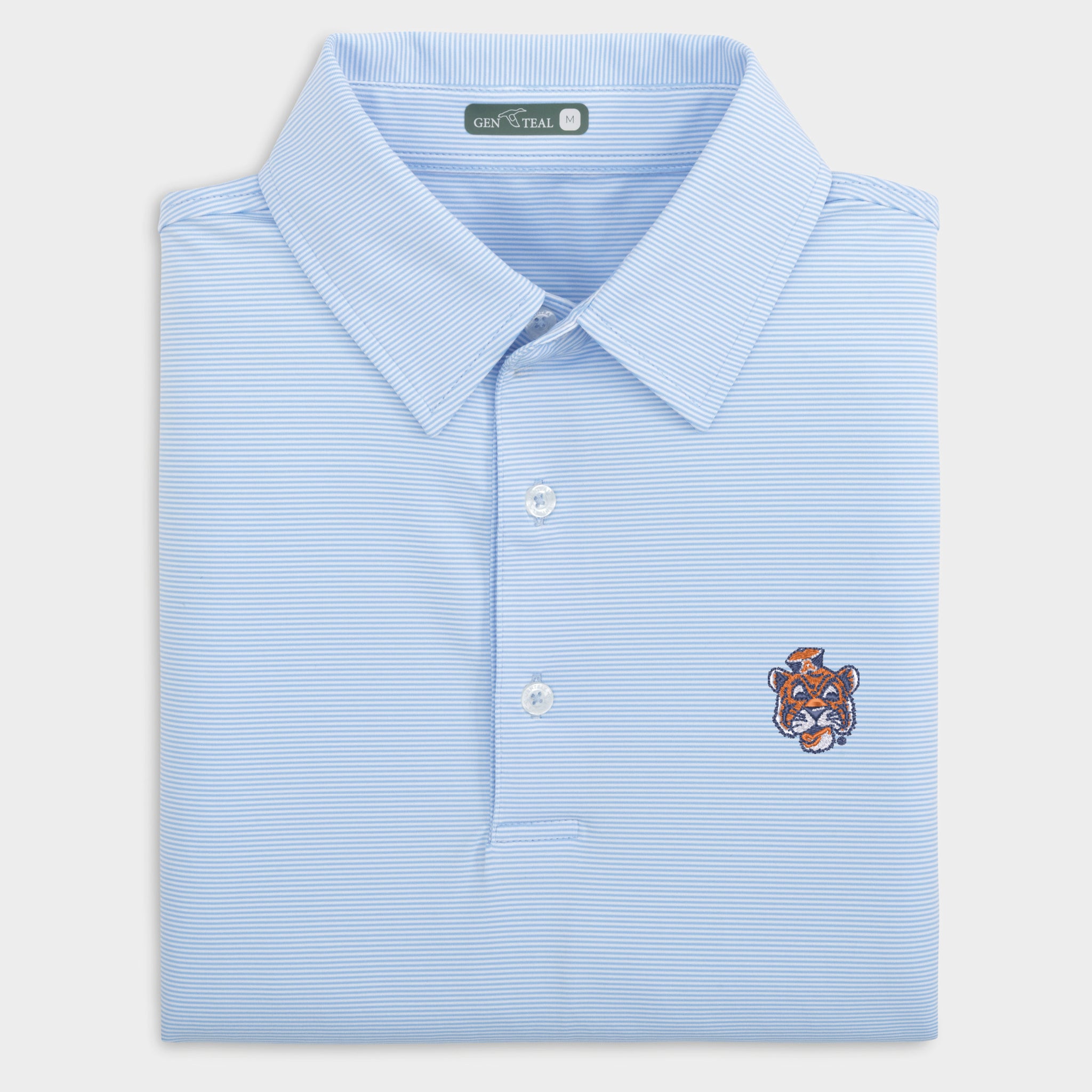 Auburn Vault Pinstripe Performance Polo