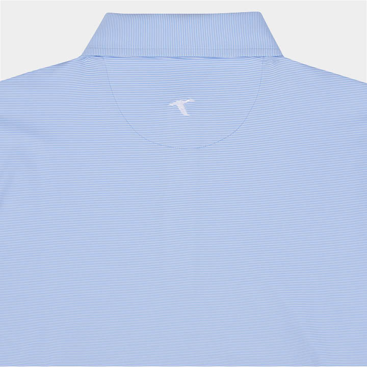 Troy Pinstripe Performance Polo-GenTeal Apparel