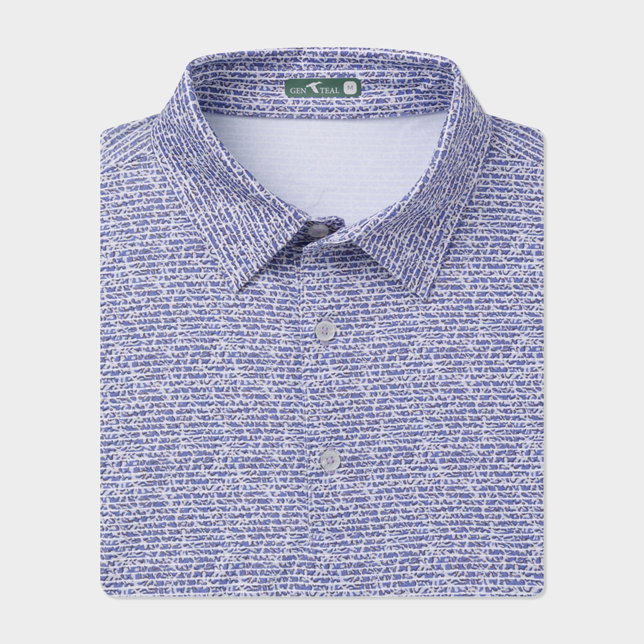 mens printed performance polo