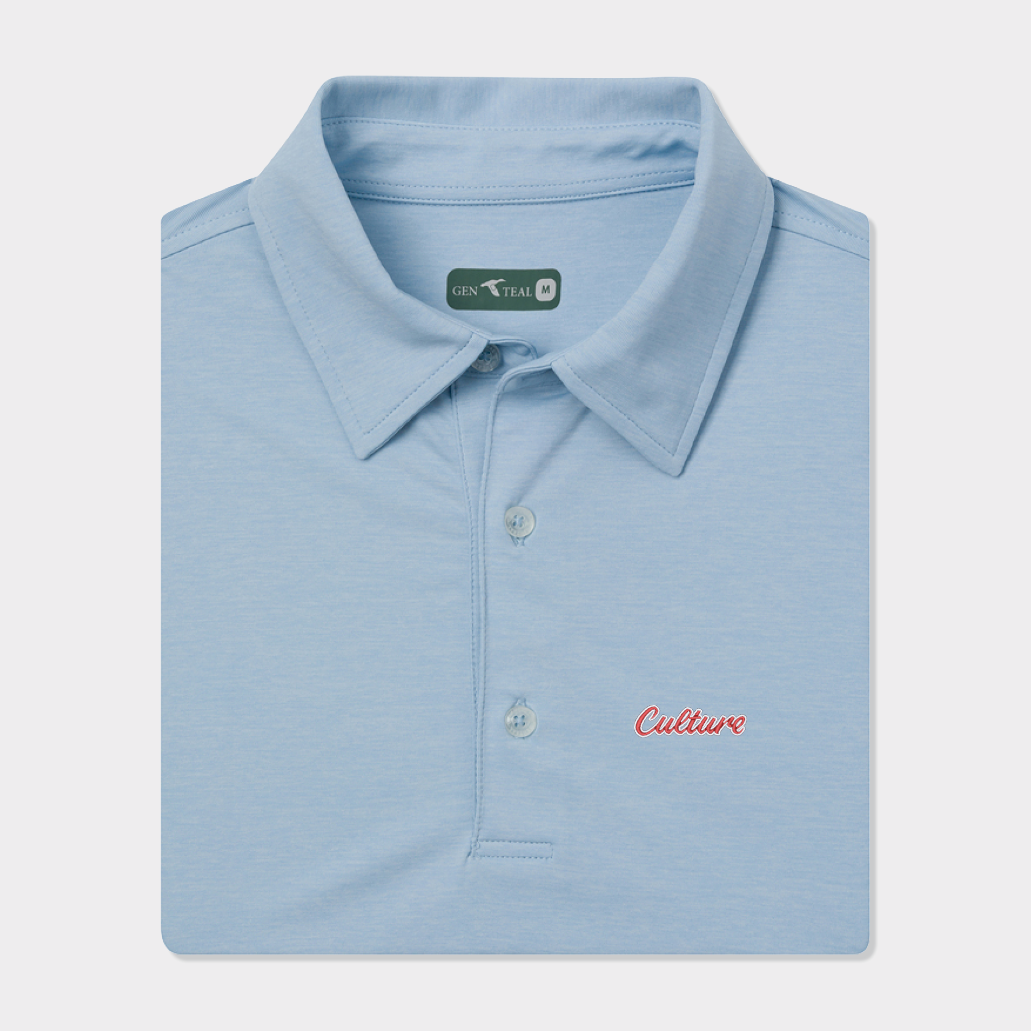Culture Ole Miss Heathered brrrº Performance Polo-GenTeal Apparel