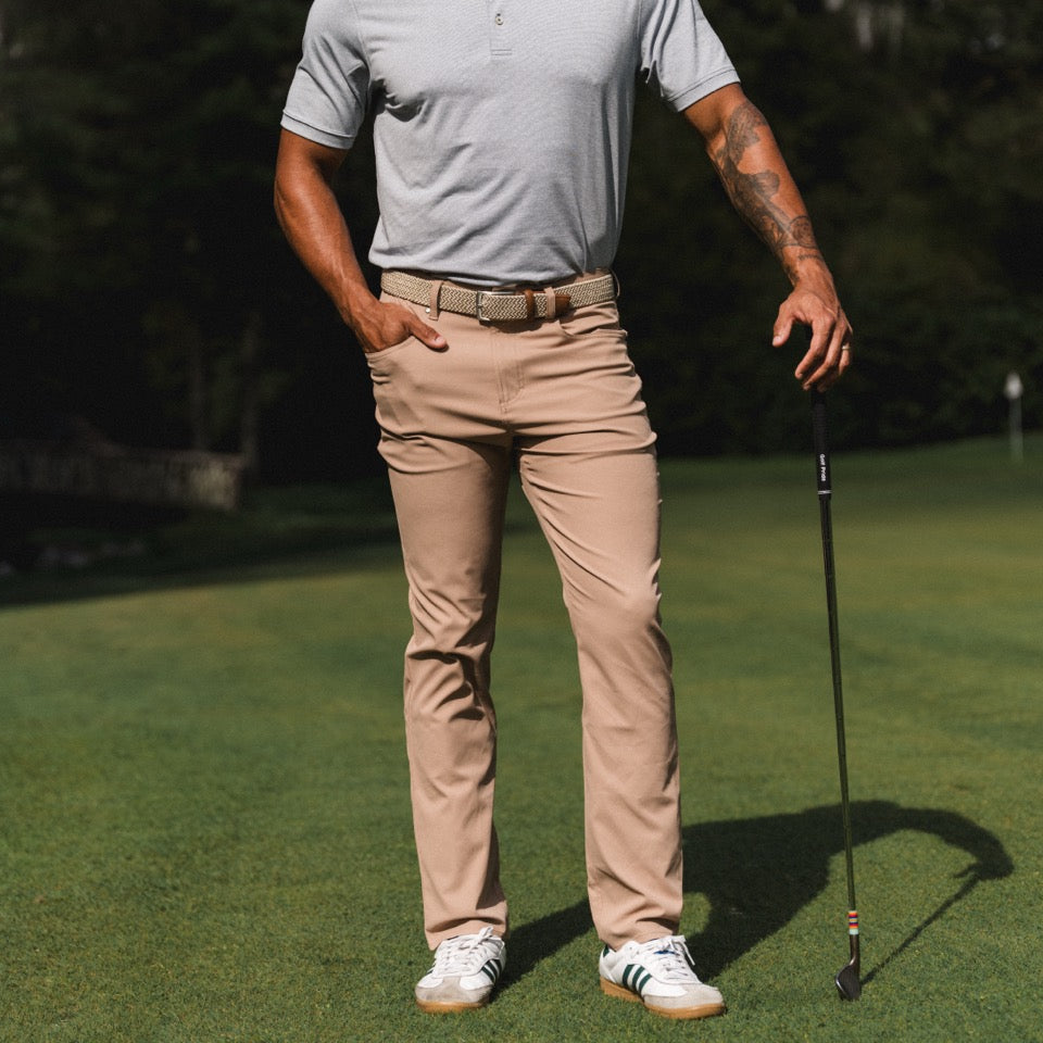 Khaki Clubhouse Stretch Five-Pocket Pant
