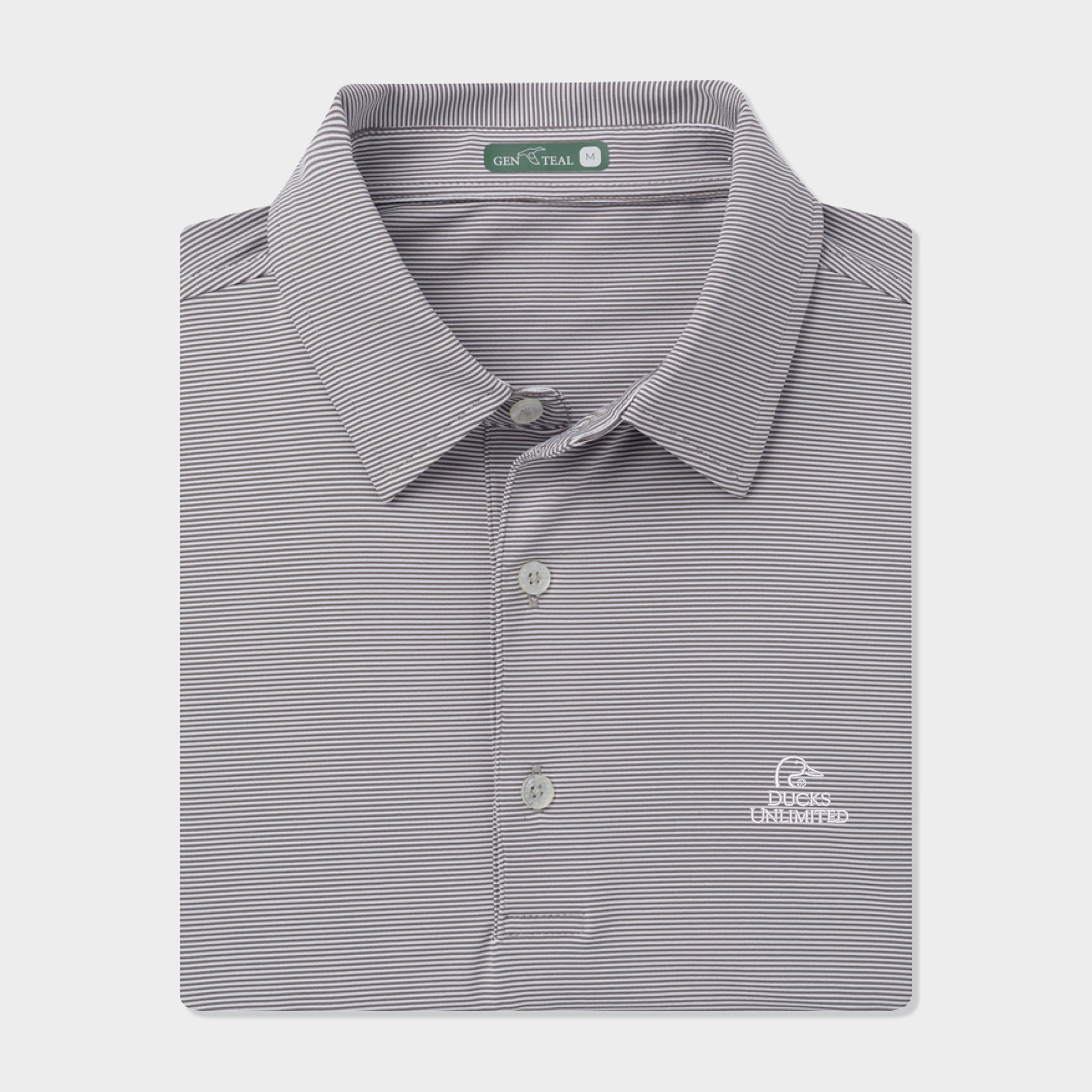 Ducks Unlimited Pinstripe Performance Polo