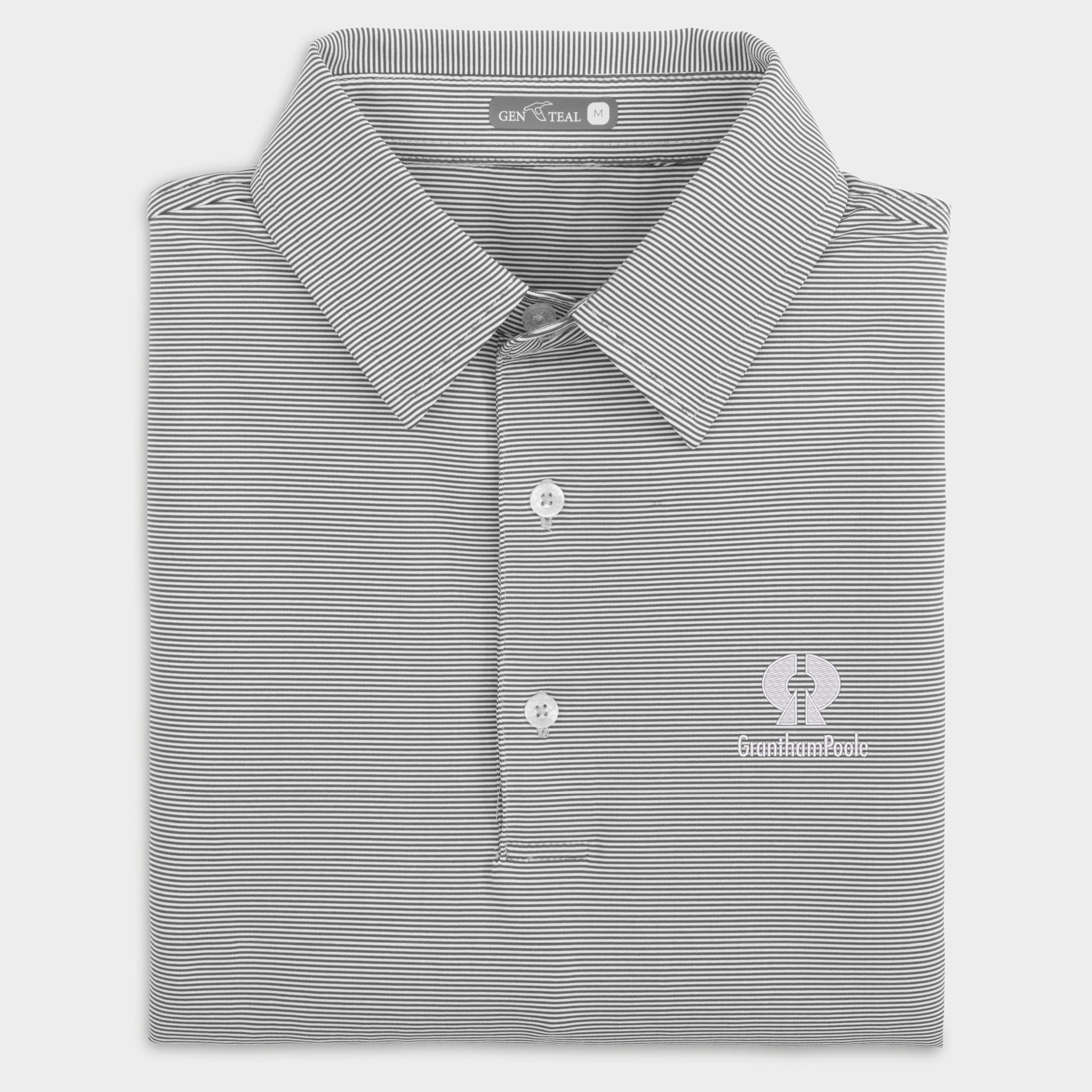 GranthamPoole Pinstripe Performance Polo