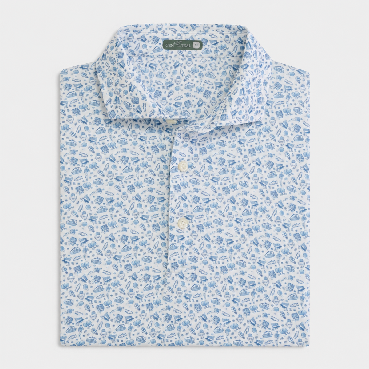 Greenbow Printed Performance Polo