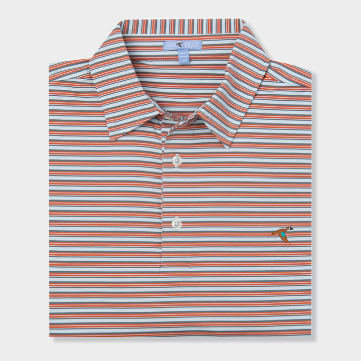 Red and blue polo by Genteal