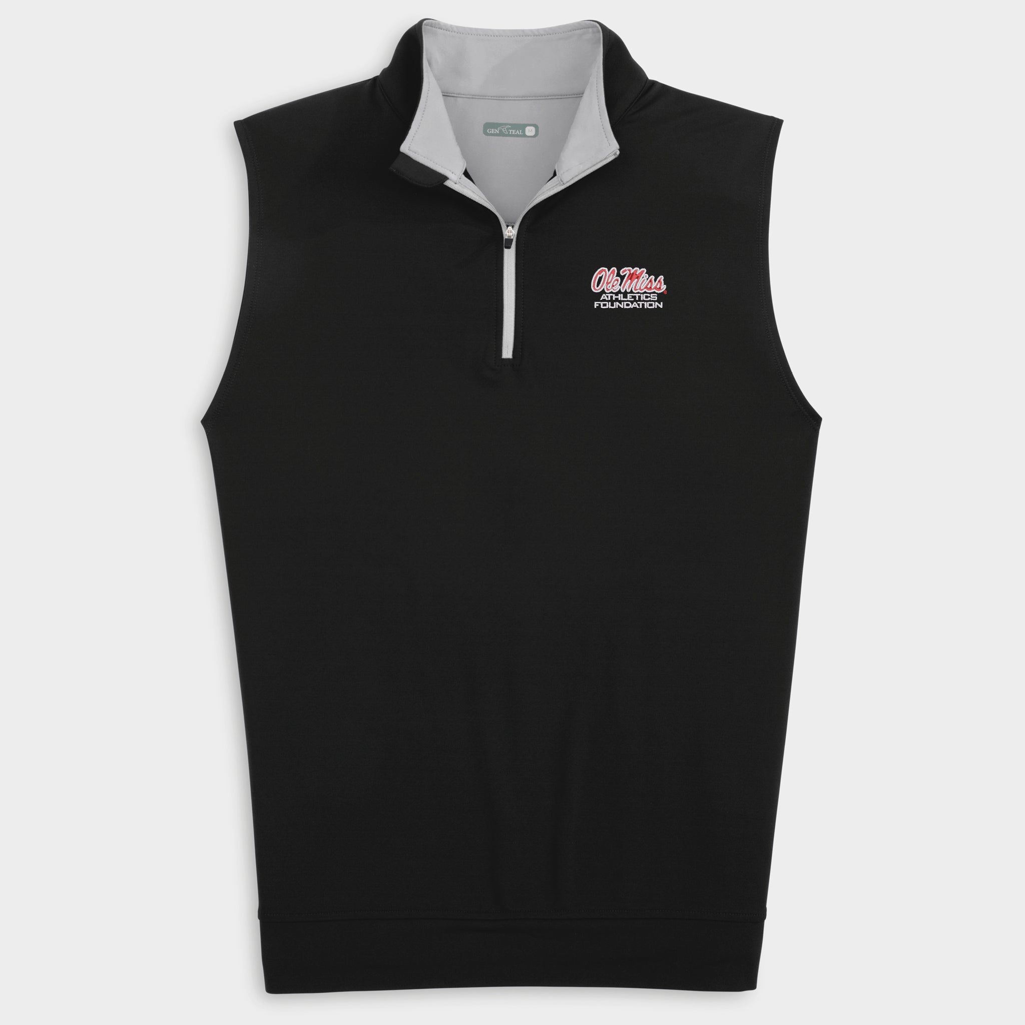 Ole Miss Athletics Foundation Venture Performance Quarter-Zip Vest-GenTeal Apparel