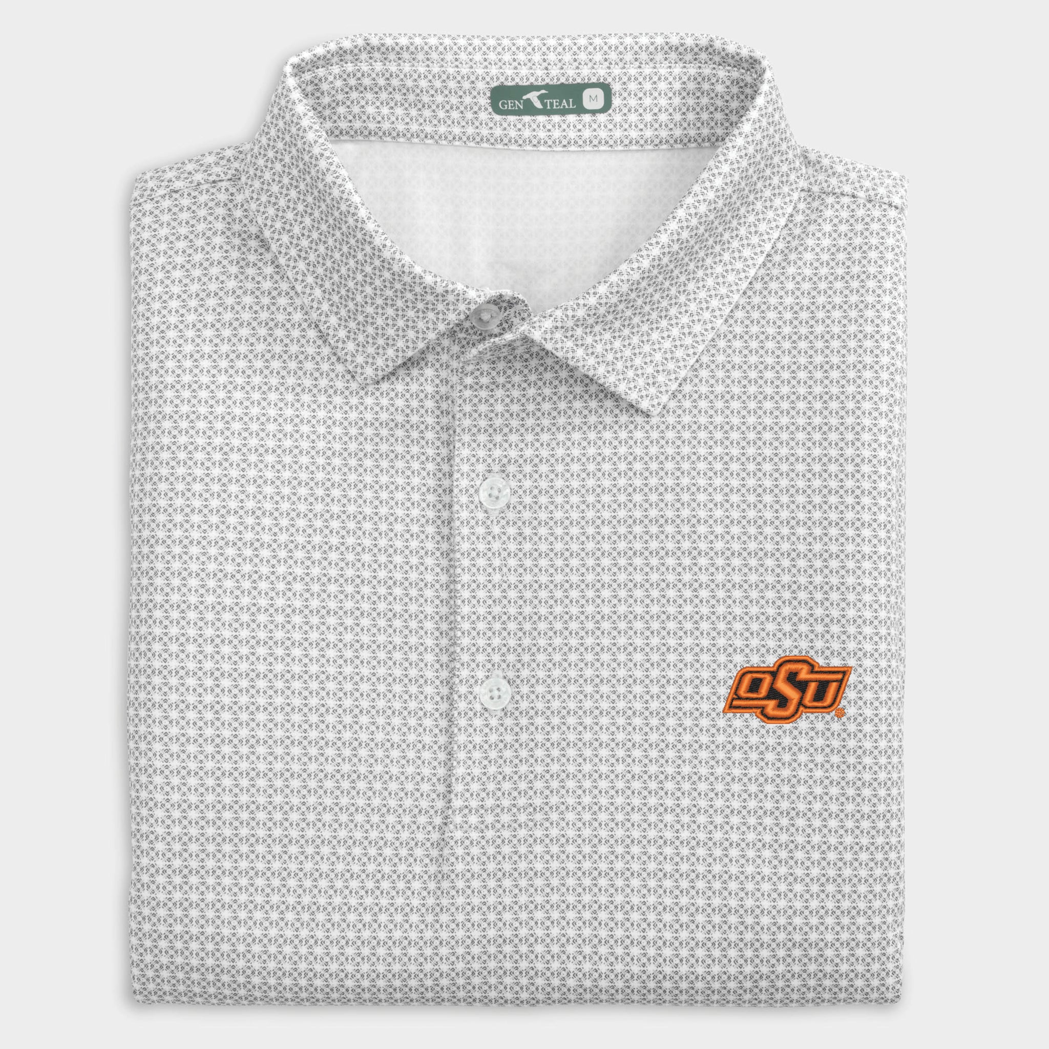 Oklahoma State Tile Printed Performance Polo