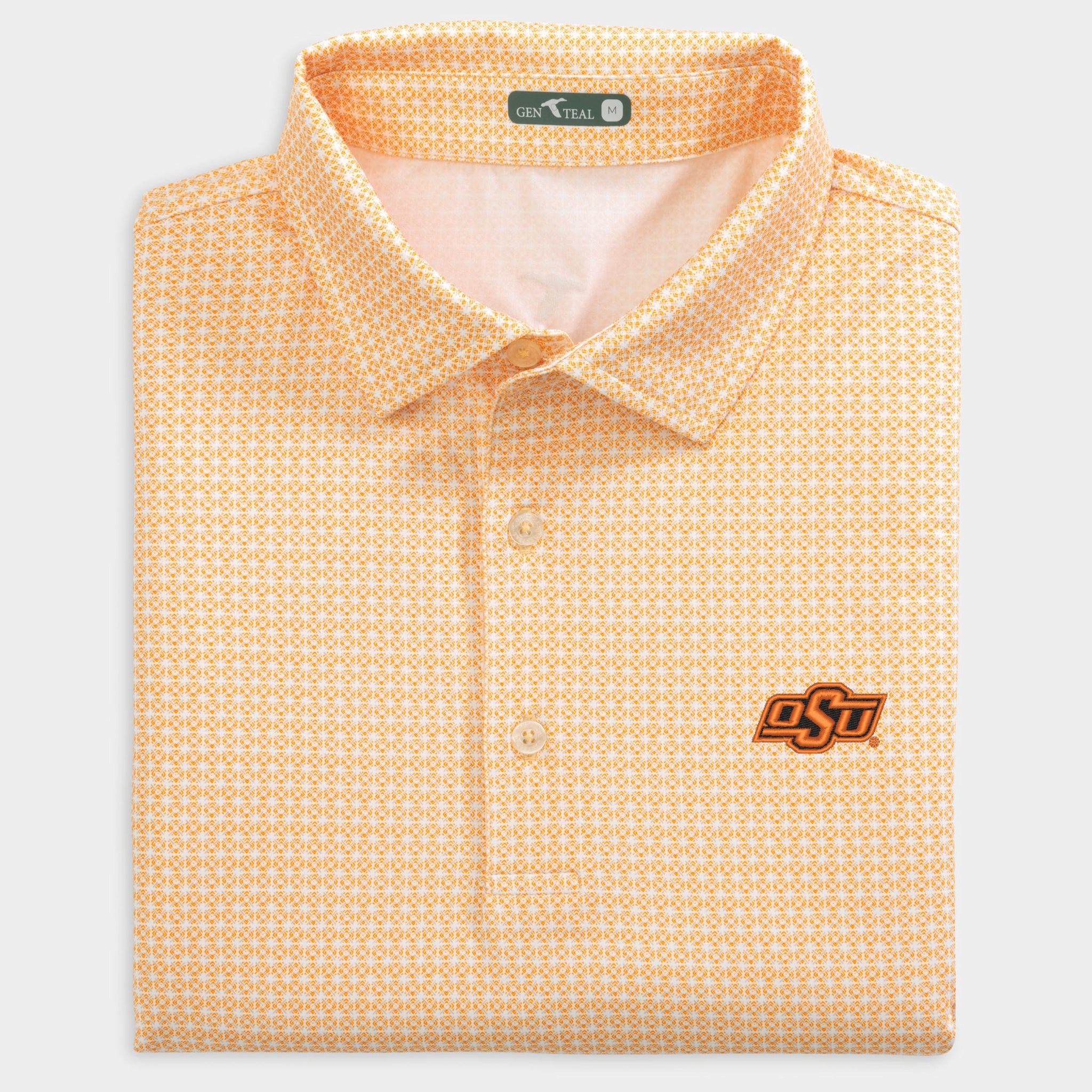 Oklahoma State Tile Printed Performance Polo