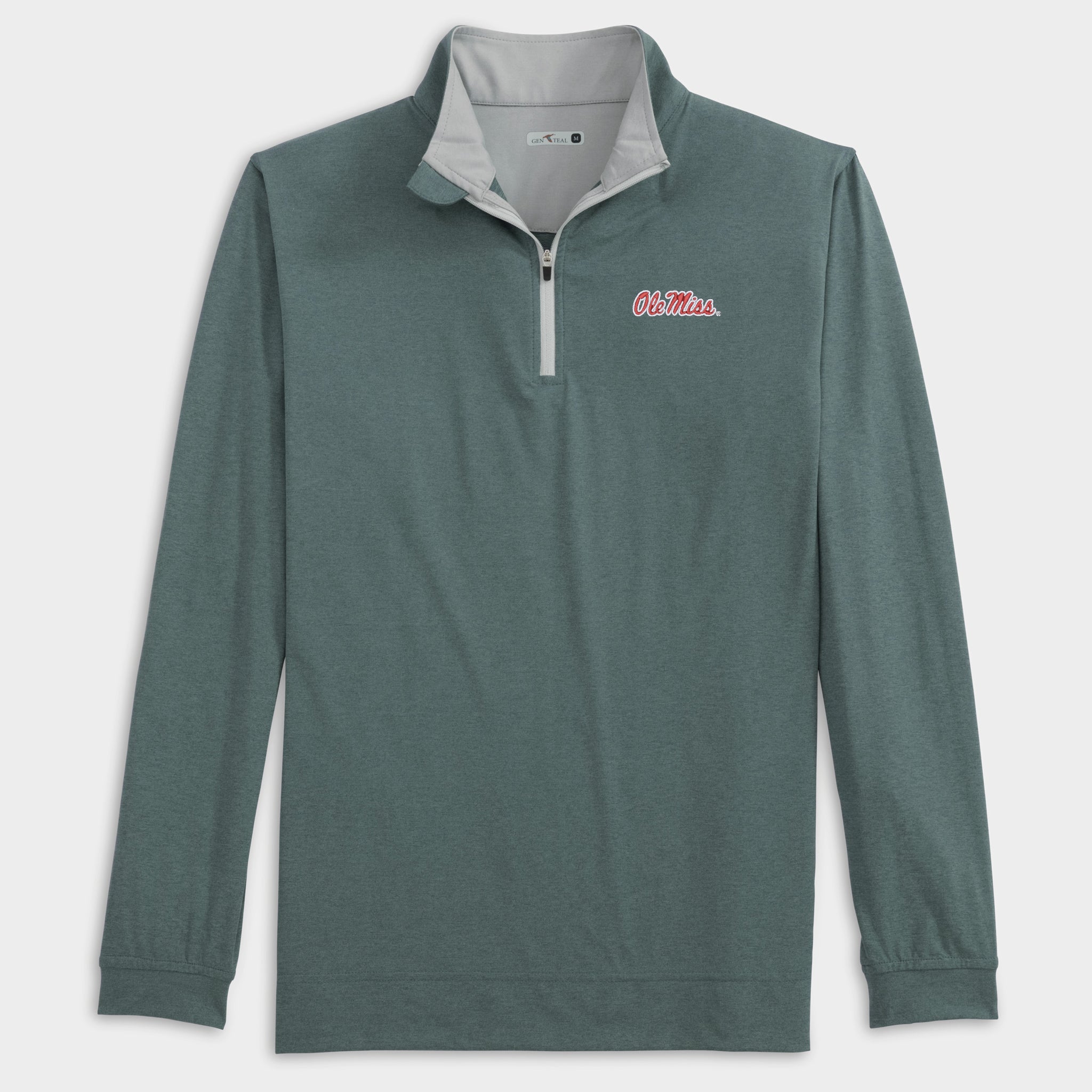 Ole Miss Heathered Venture Performance Quarter-Zip-GenTeal Apparel