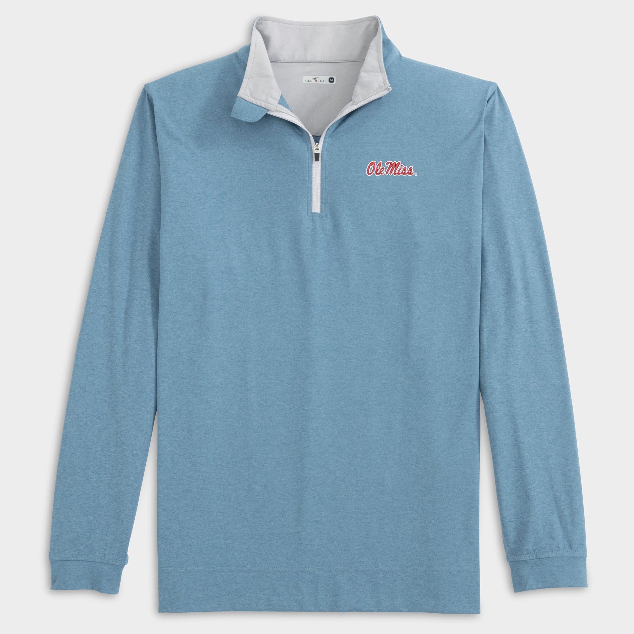 Ole Miss Heathered Venture Performance Quarter-Zip-GenTeal Apparel