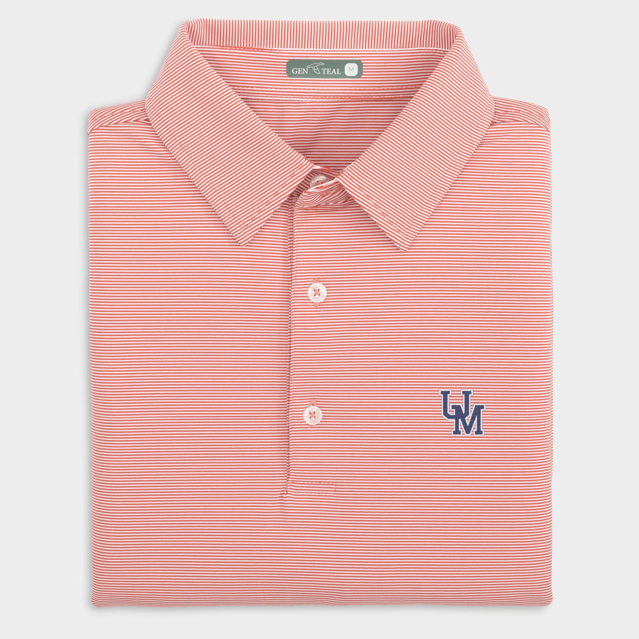 Sunday Ole Miss Pinstripe Performance Polo