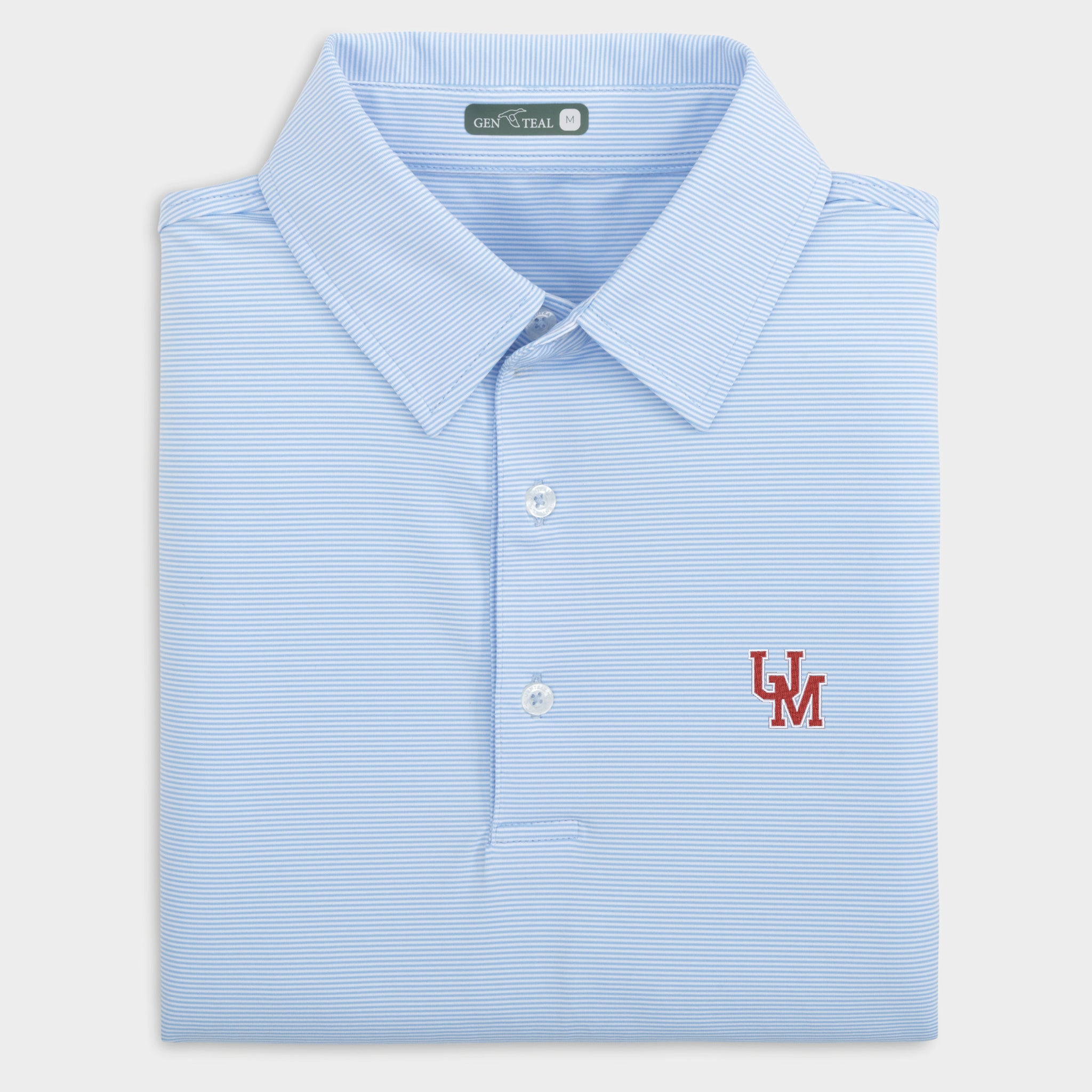 Sunday Ole Miss Pinstripe Performance Polo