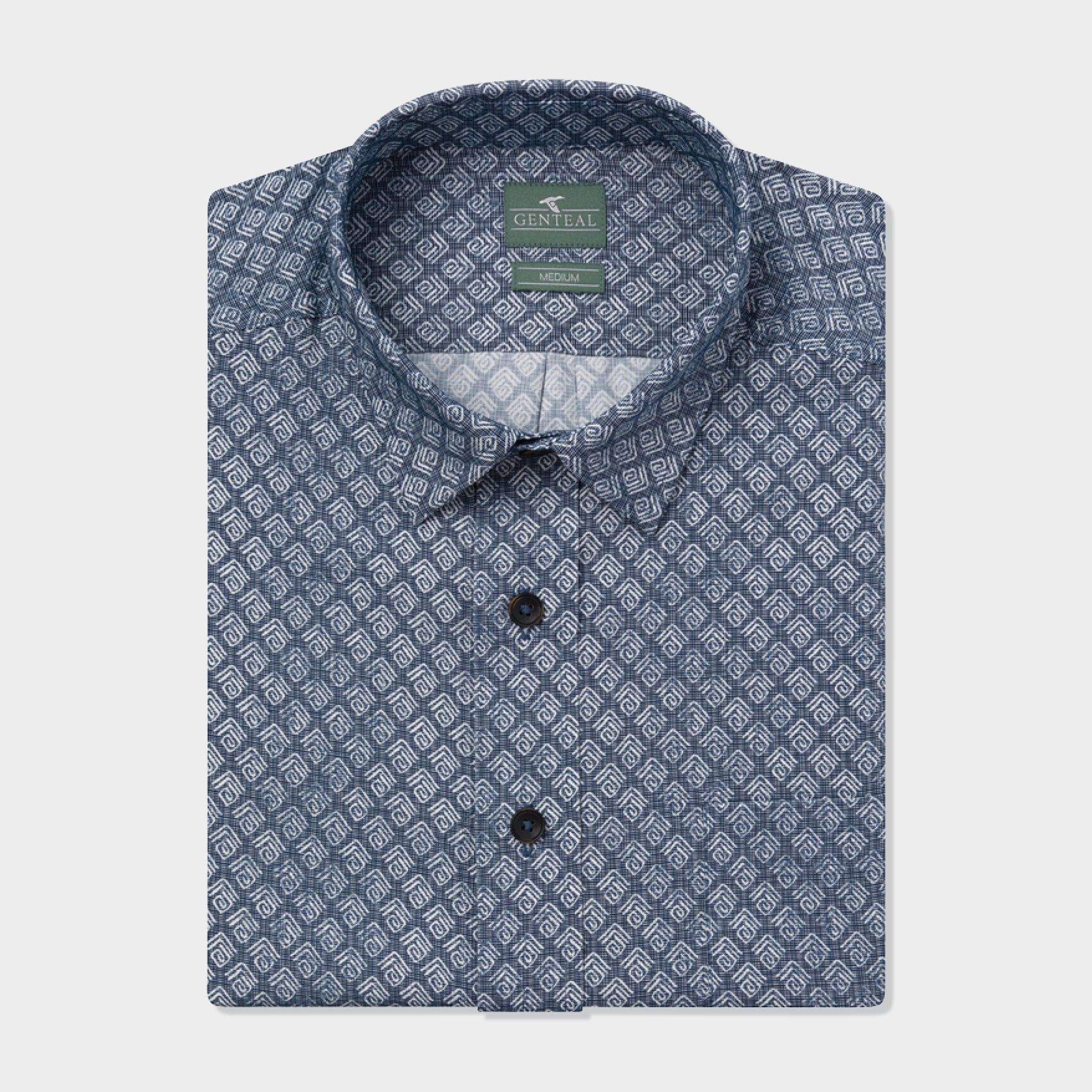 Printed Palmas Shirt-GenTeal Apparel