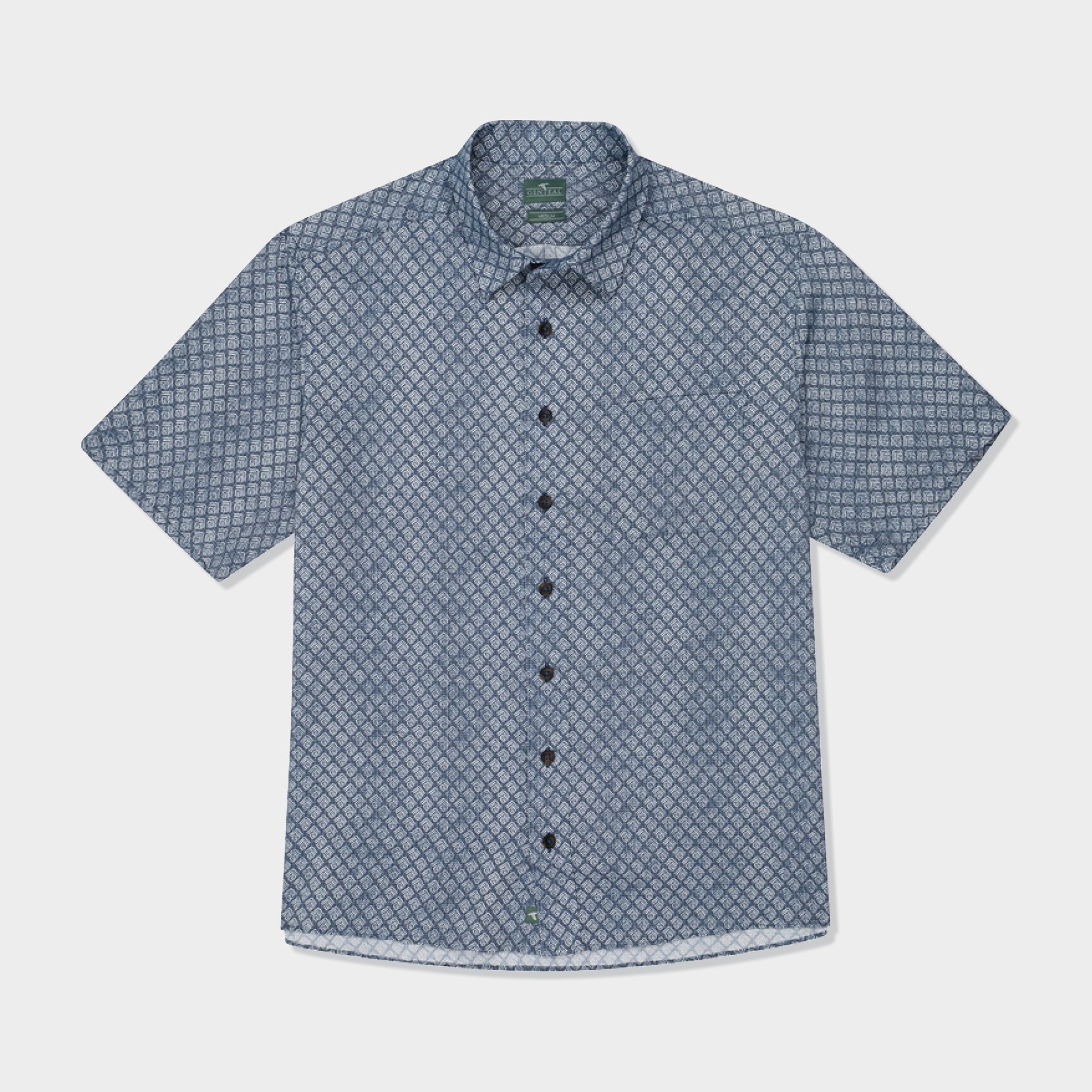 Printed Palmas Shirt-GenTeal Apparel