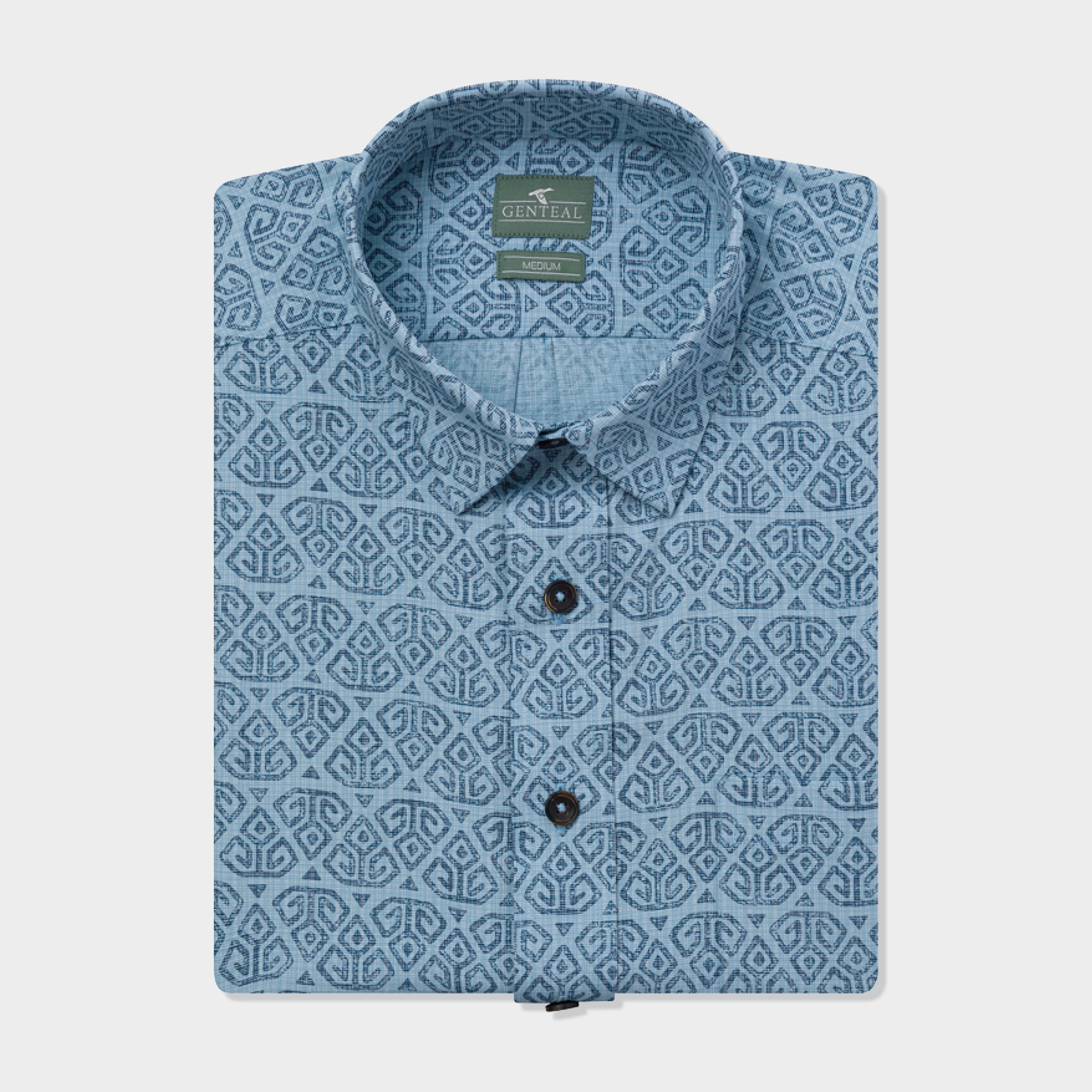 Printed Palmas Shirt-GenTeal Apparel