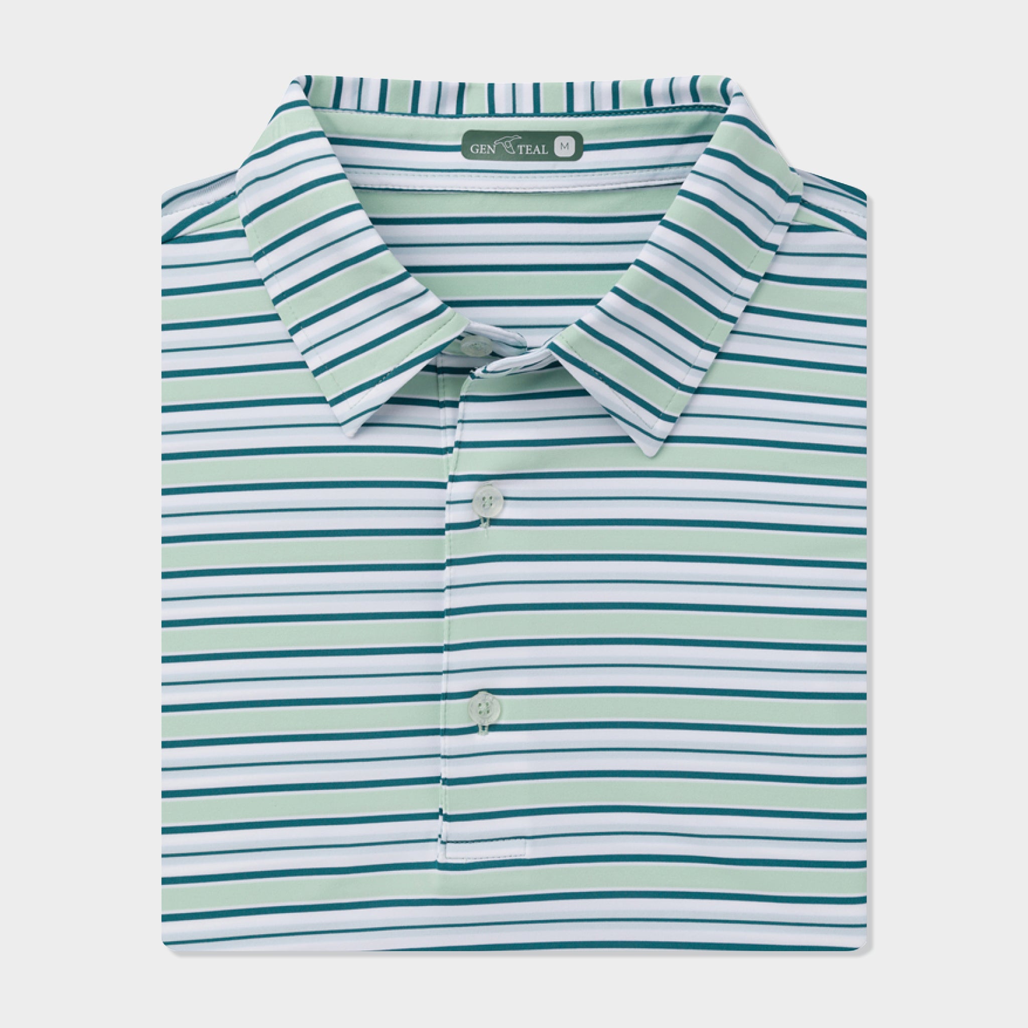 Men's Striped Polo