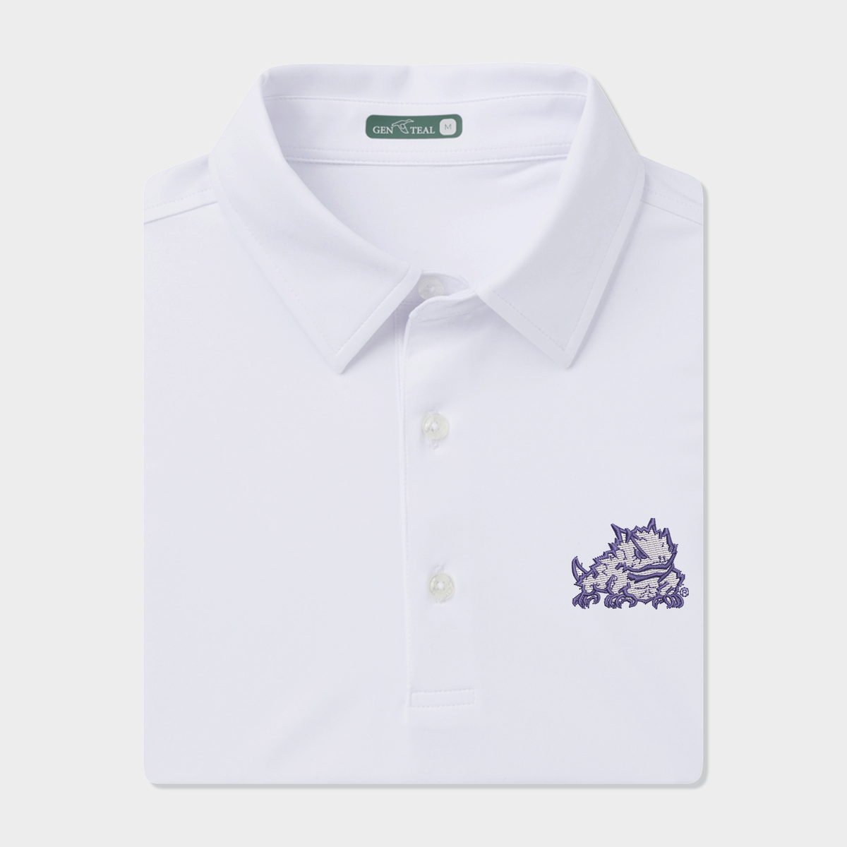 TCU Horned Frogs Solid Performance Polo