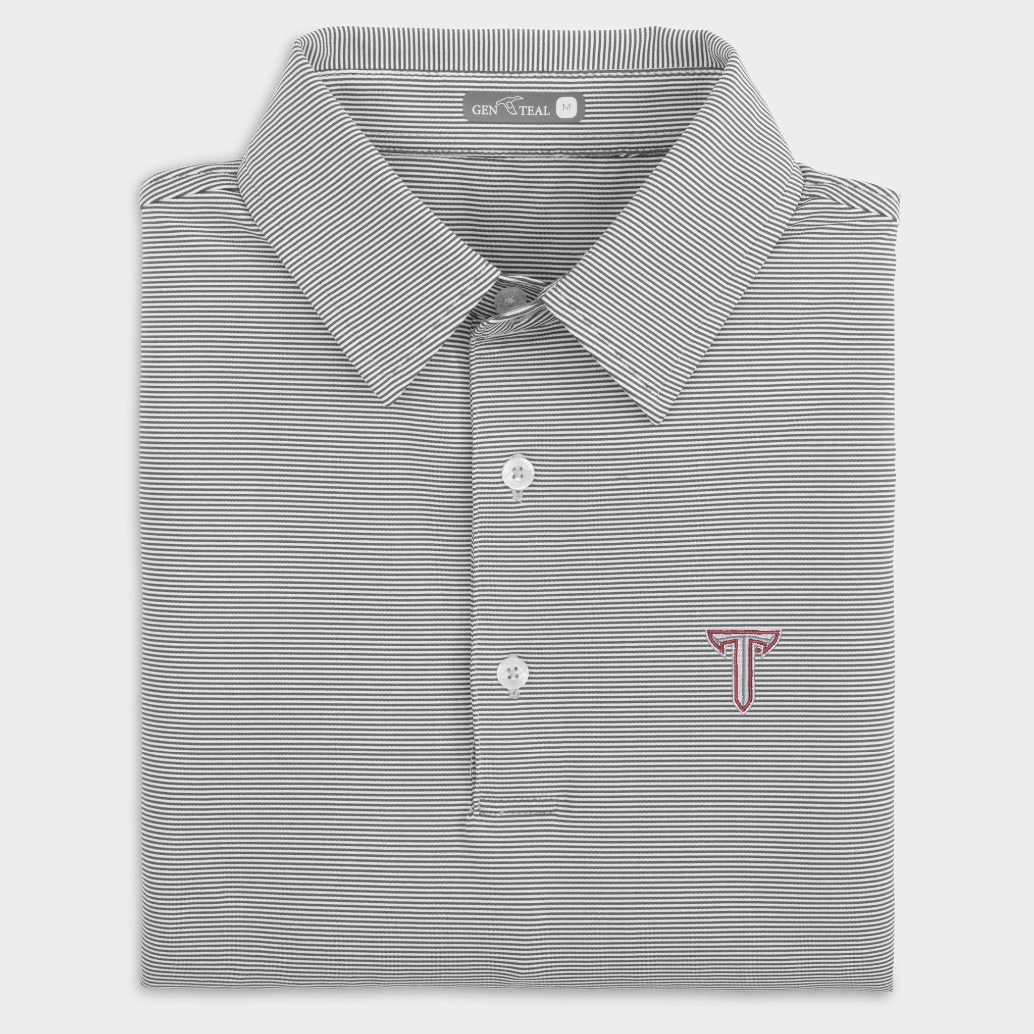 Troy Pinstripe Performance Polo