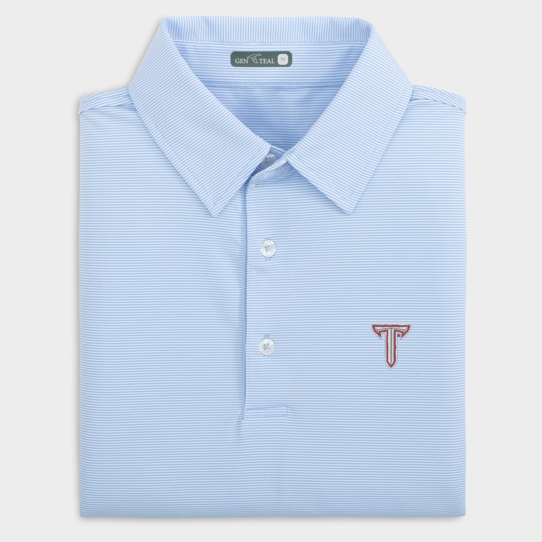Troy Pinstripe Performance Polo