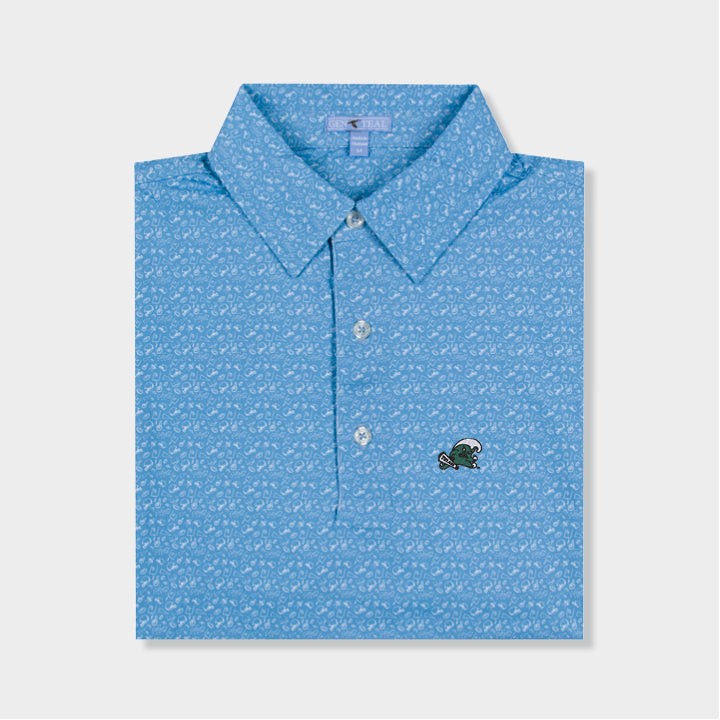 Tulane Angry Wave Tailgate brrrº Performance Polo