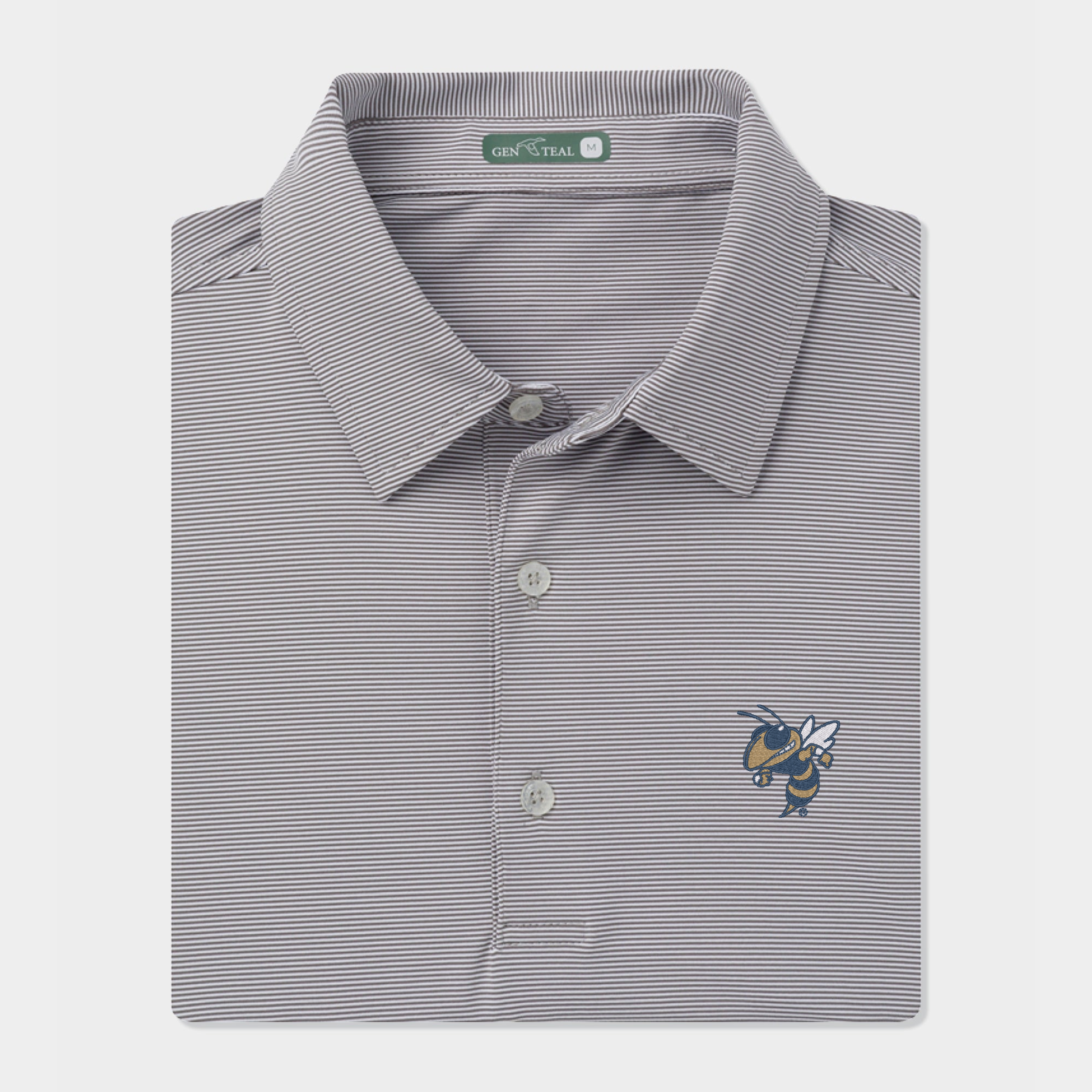 Georgia Tech Yellowjackets Club Pinstripe Performance Polo