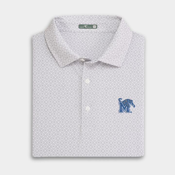 Memphis Diamonds Printed Performance Polo