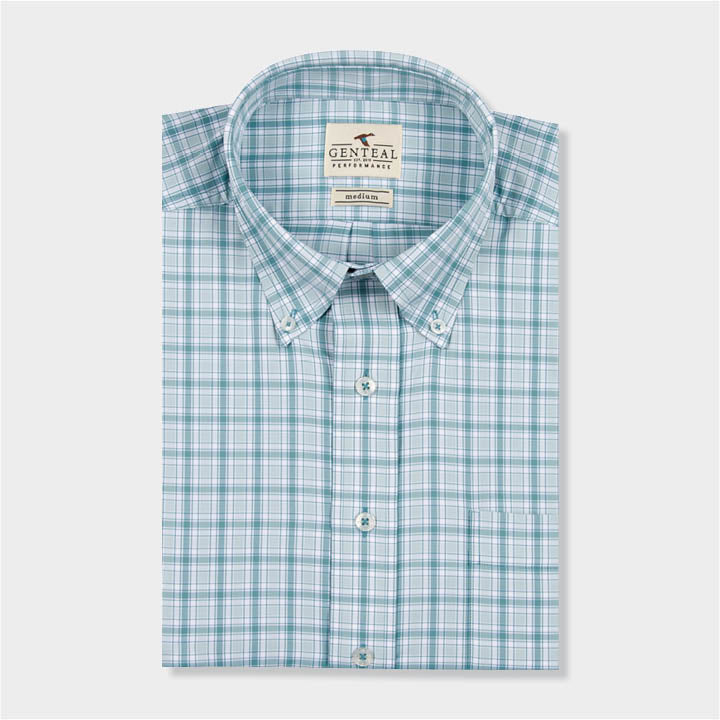 blue plaid shirt by Genteal