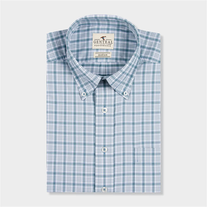 blue plaid shirt by Genteal