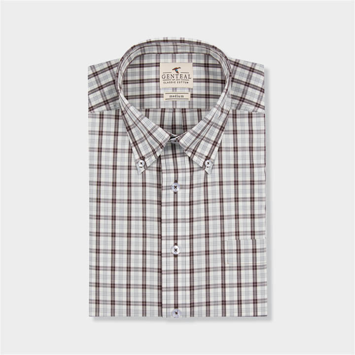 white and brown plaid by Genteal
