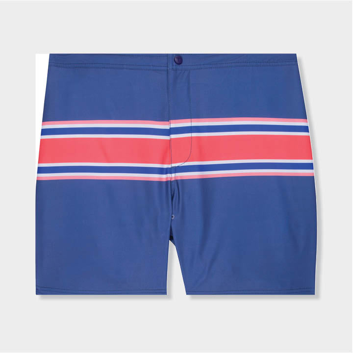 Blue with red strip shorts by Genteal